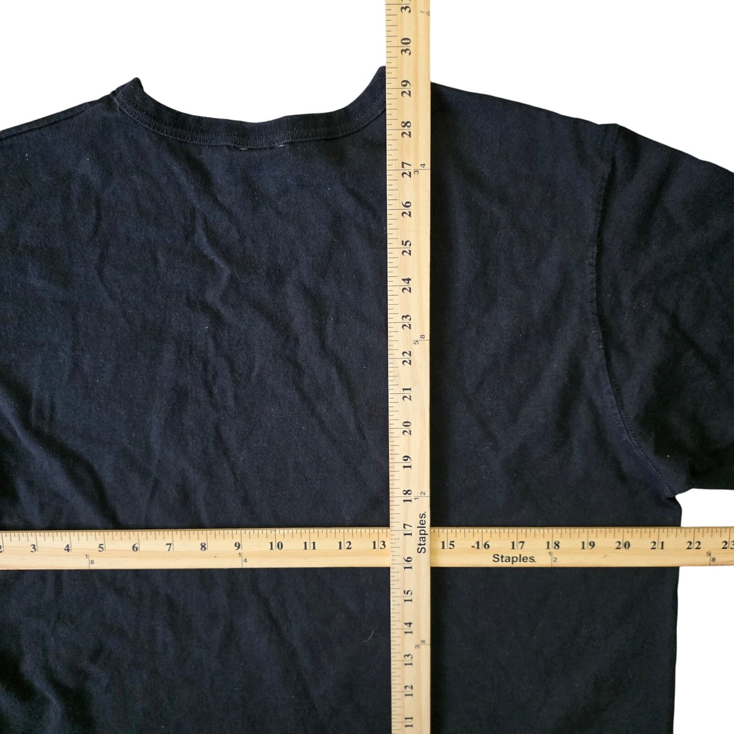 Champion C Logo T-Shirt Men’s XL Black Cotton Embroidered Big C