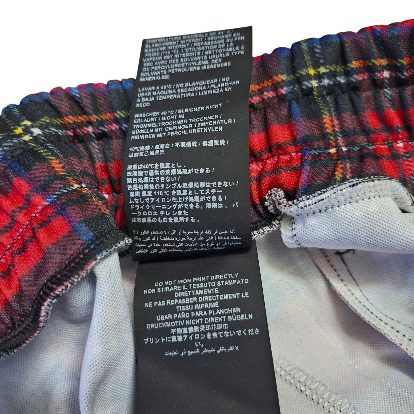 Palm Angels Red Plaid Track Pants Size M