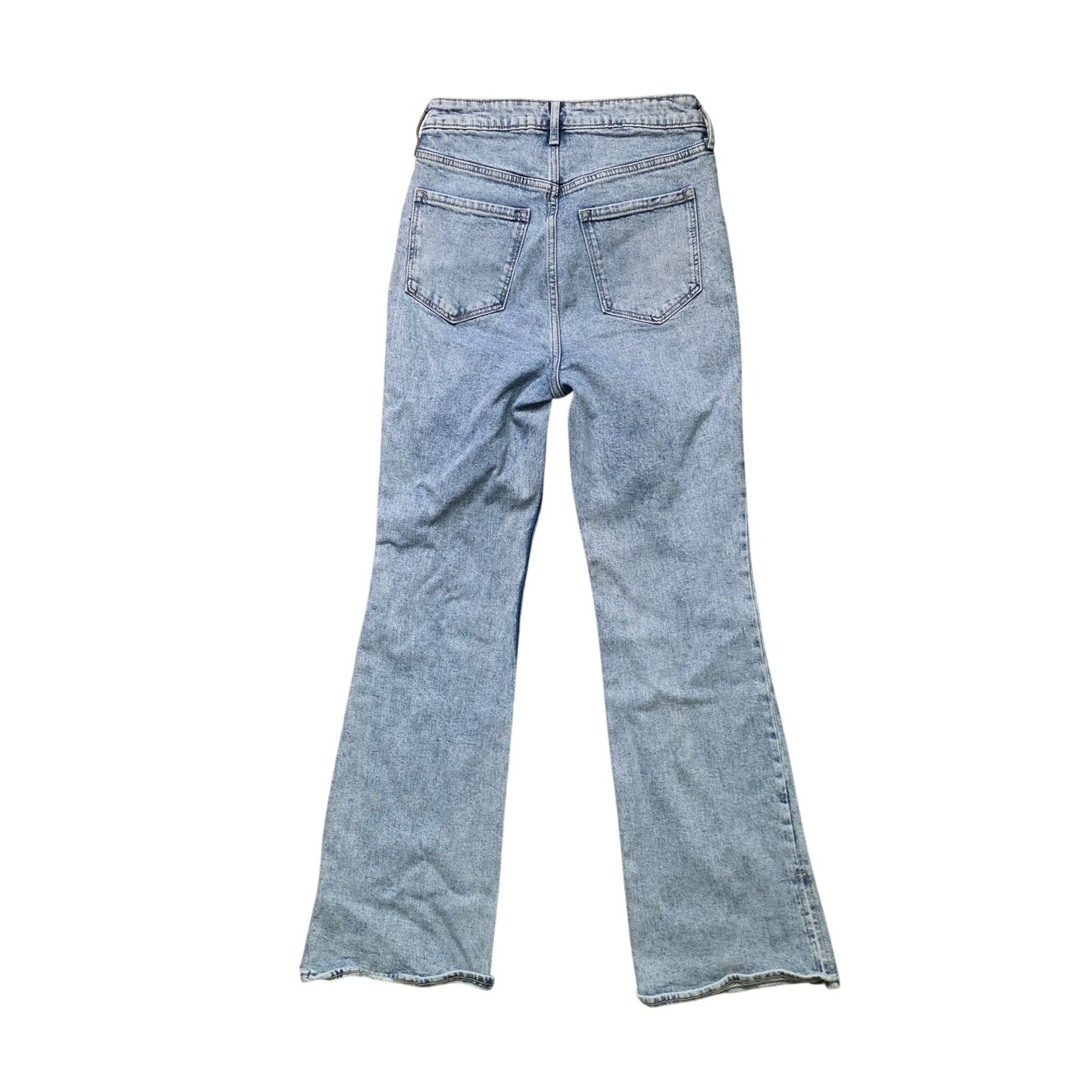 Old Navy High-Waisted Flare Jeans Women’s Size 6 Blue Rita Wash Side Slit