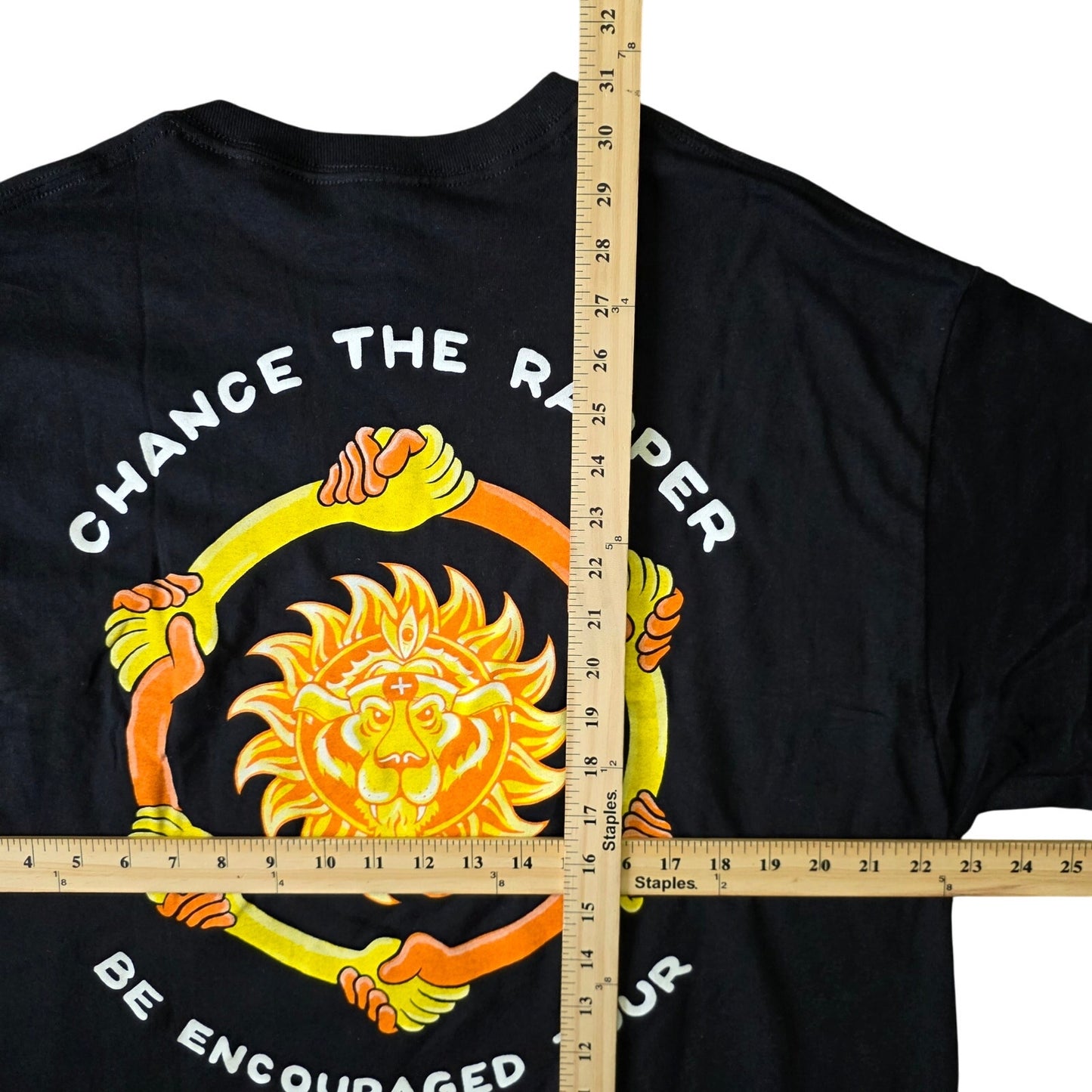 Chance The Rapper Be Encouraged Tour T-Shirt Men’s XL Black Tee