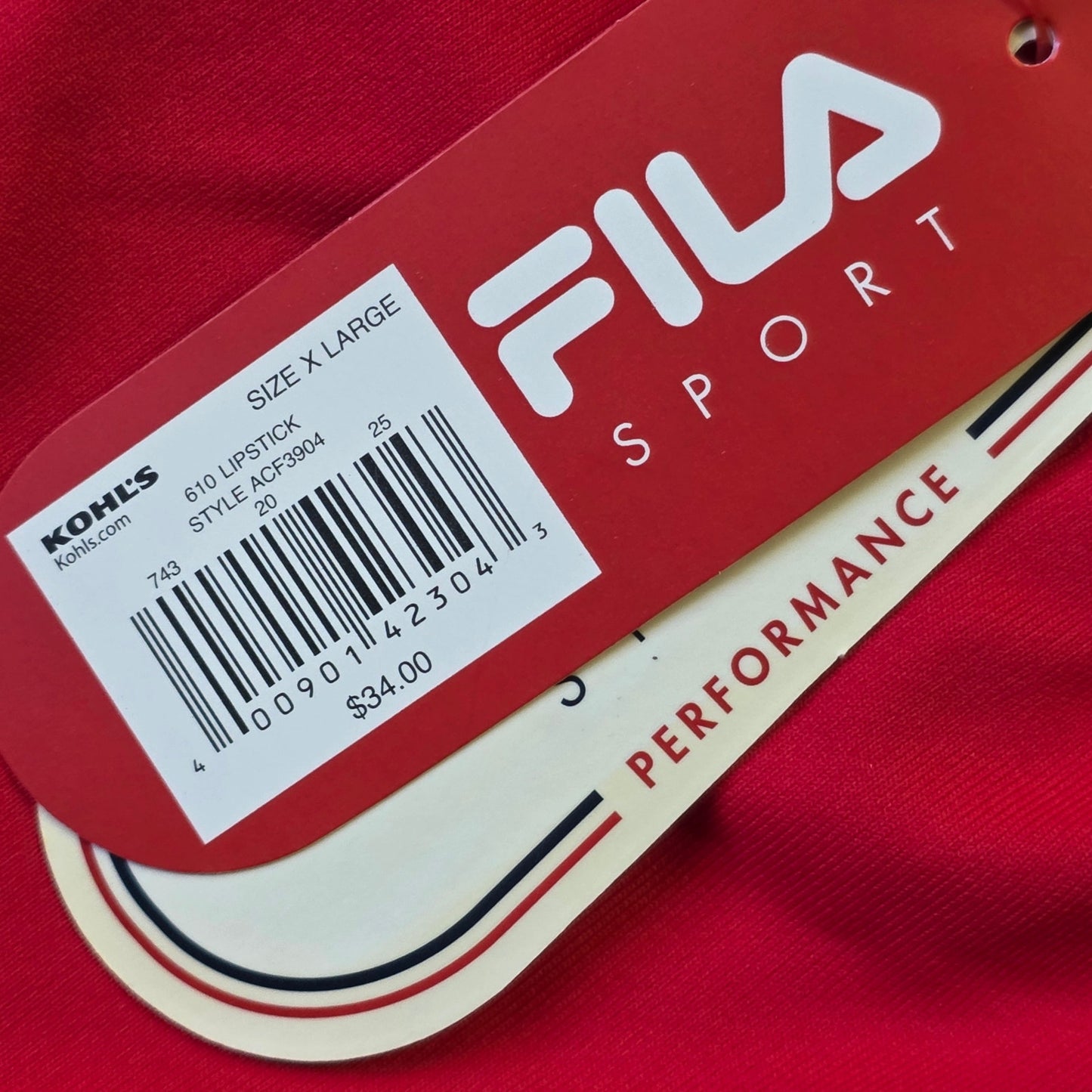 Fila Sport Tank Top Women’s XL Pink Athletic Stretch Built In Bra
