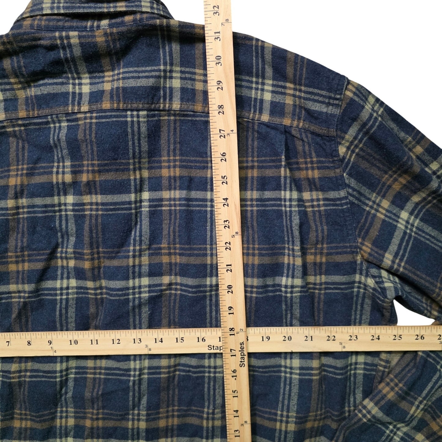 Patagonia Fjord Flannel Shirt Men’s XXL Natural Organic Cotton Midweight