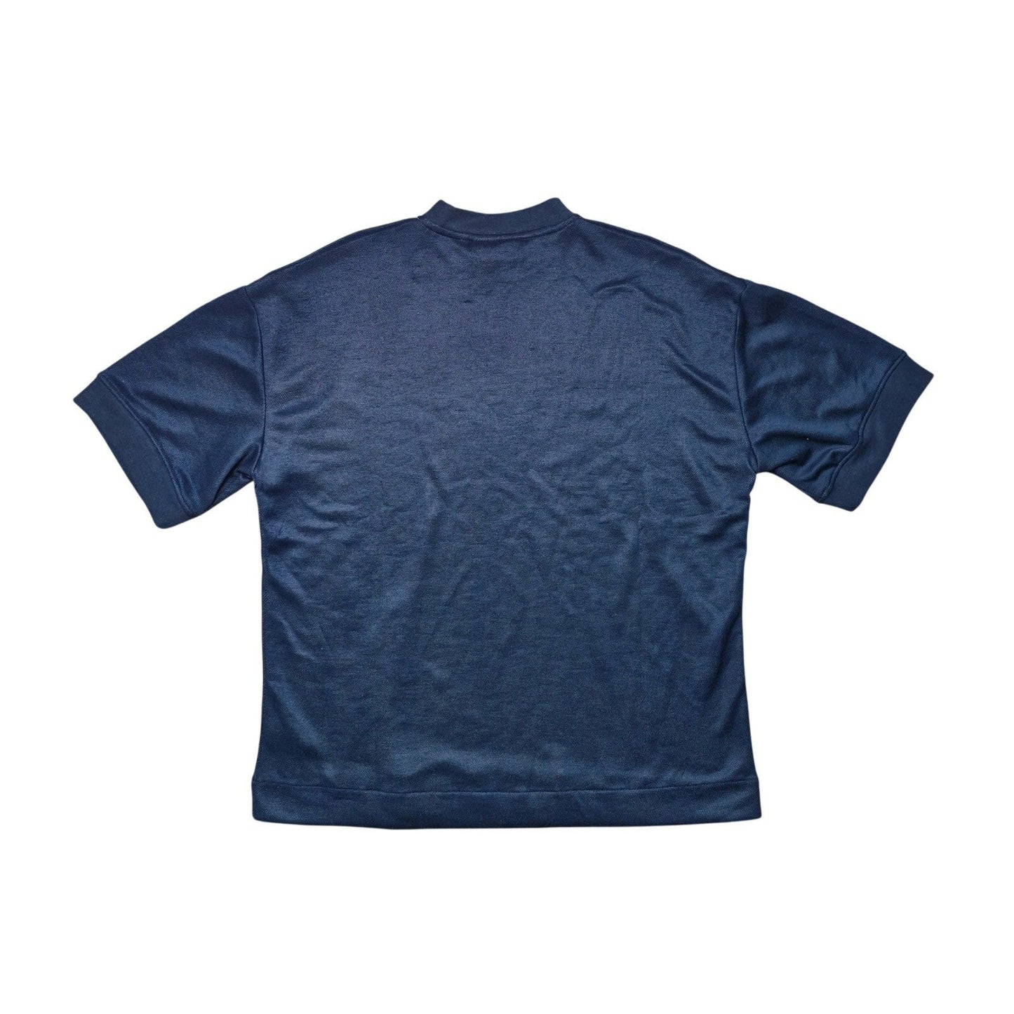 Amongst Others Drop Shoulder Boxy Fit Heavyweight Tee Mens S Navy Egg Shell