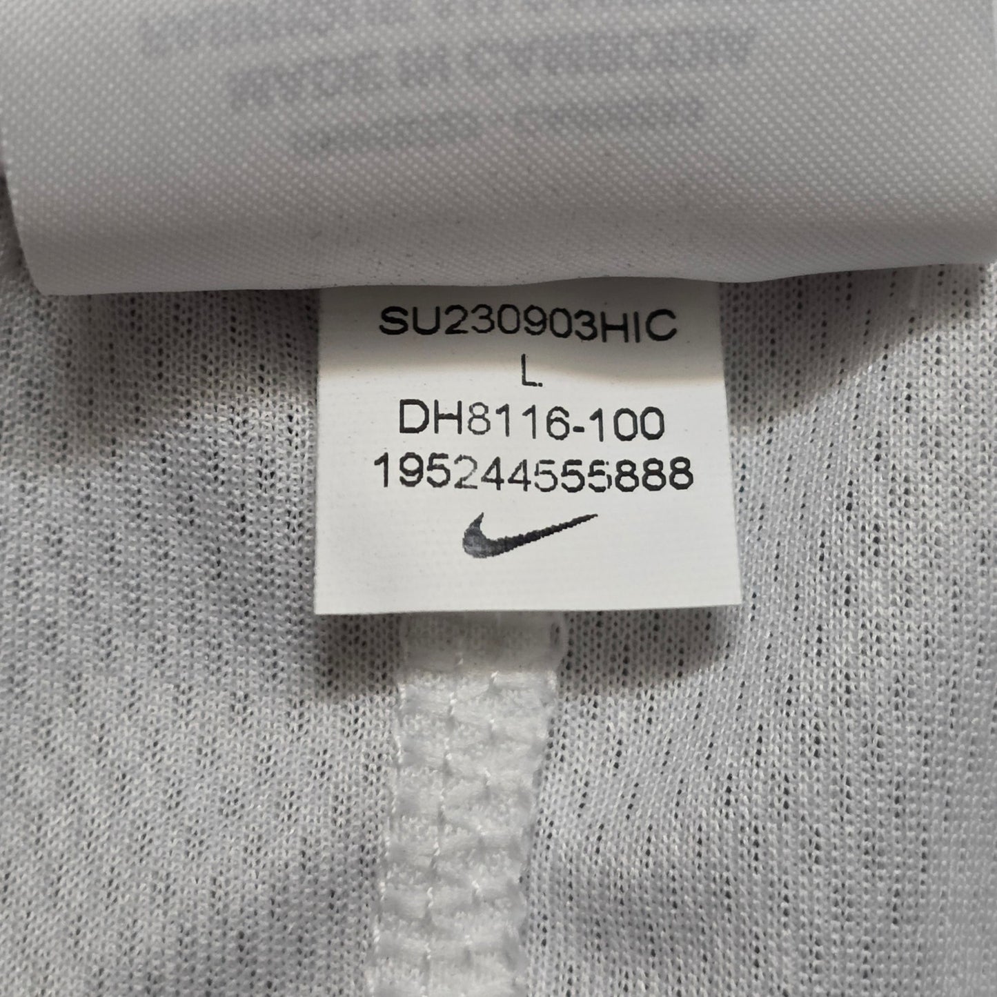 Nike Dri-Fit Shorts Women L White Elastic Waist Athletic