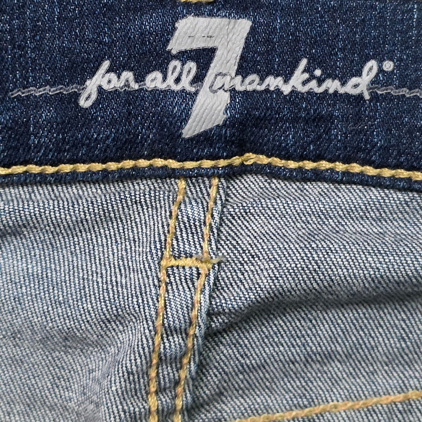 7 For All Mankind Gwenevere Ankle Skinny Jeans Women’s 27 Distressed Denim