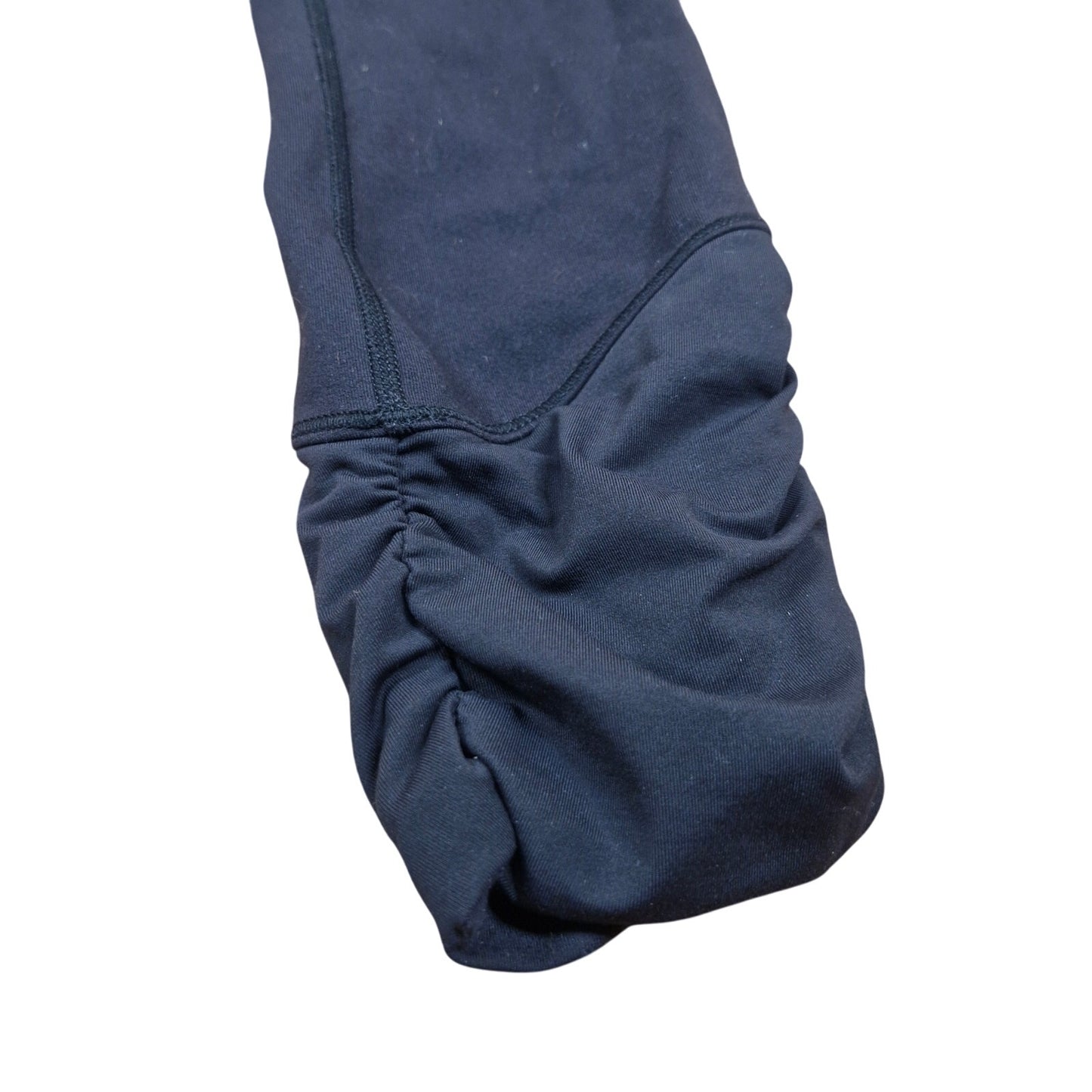 Lululemon Cropped Black Leggings With Pockets & Ruching Details Size 4