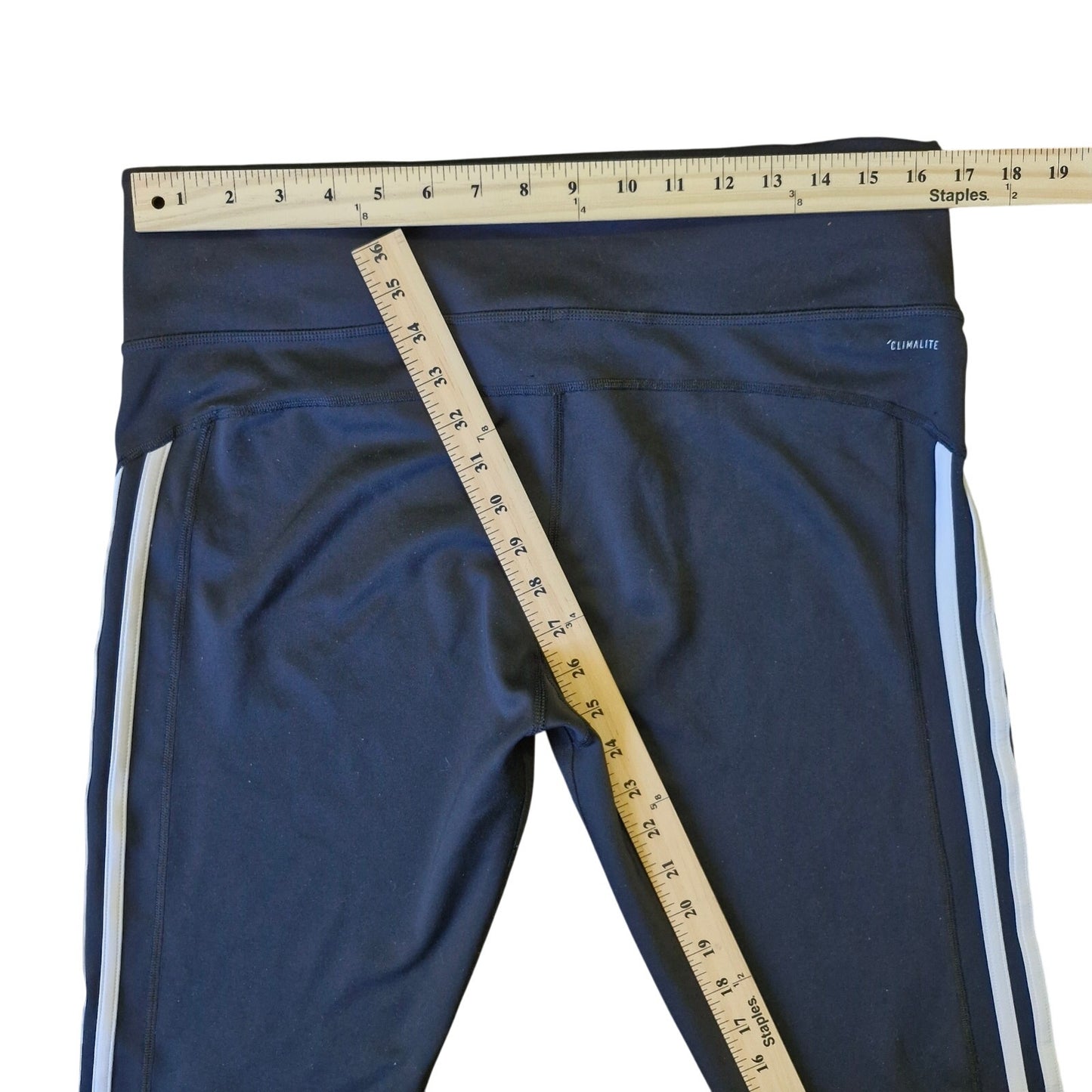 Adidas Climalite Jogger Pants Women’s XL Black 3-Stripe Moisture-Wicking
