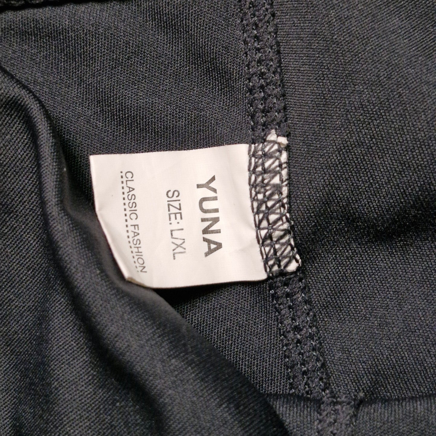 Yuna Fashion Pocket Sheer Slits Gray Workout Athleisure Leggings L/XL