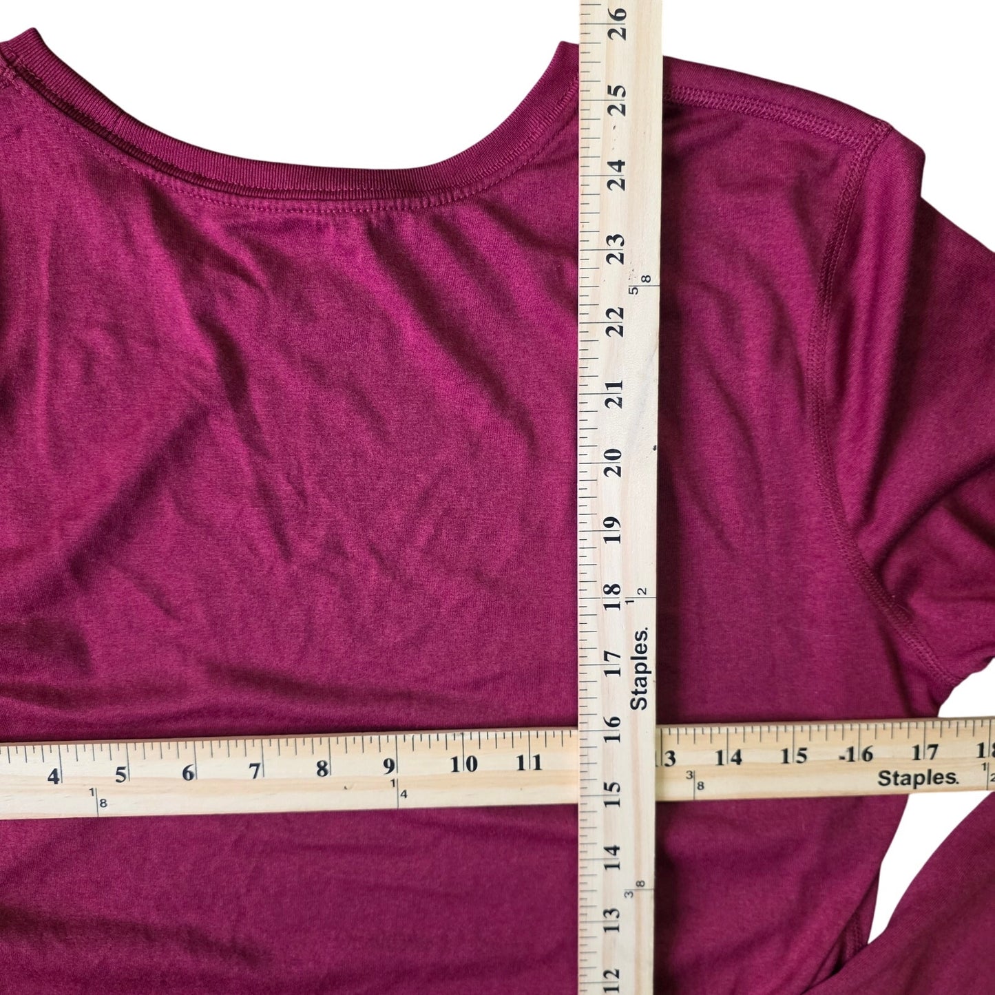 Nike Legend Long Sleeve T-Shirt Women’s L Maroon Dri-Fit Athletic Top