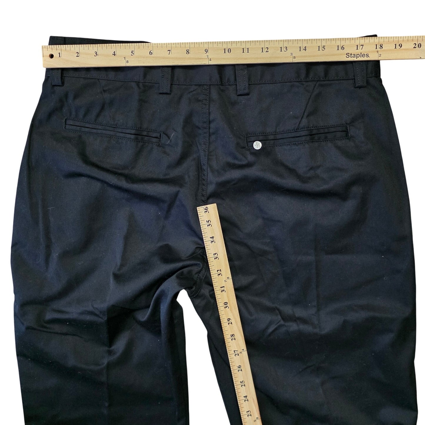 Tesla Chino Workwear Pants Men’s W36 L34 Black Straight Leg