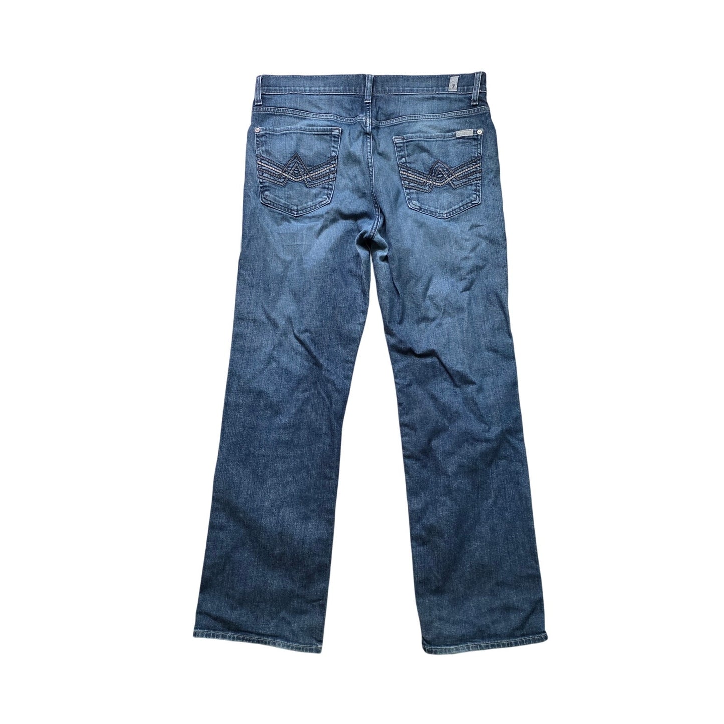7 For All Mankind Jeans Men’s 34 Relaxed Fit Button Distressed