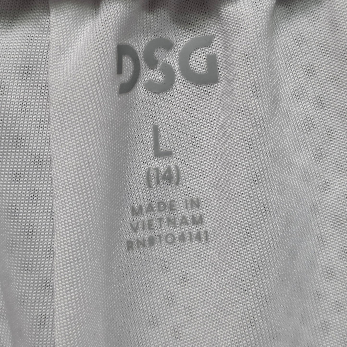 DSG Stride Run Shorts Girls L White Mesh