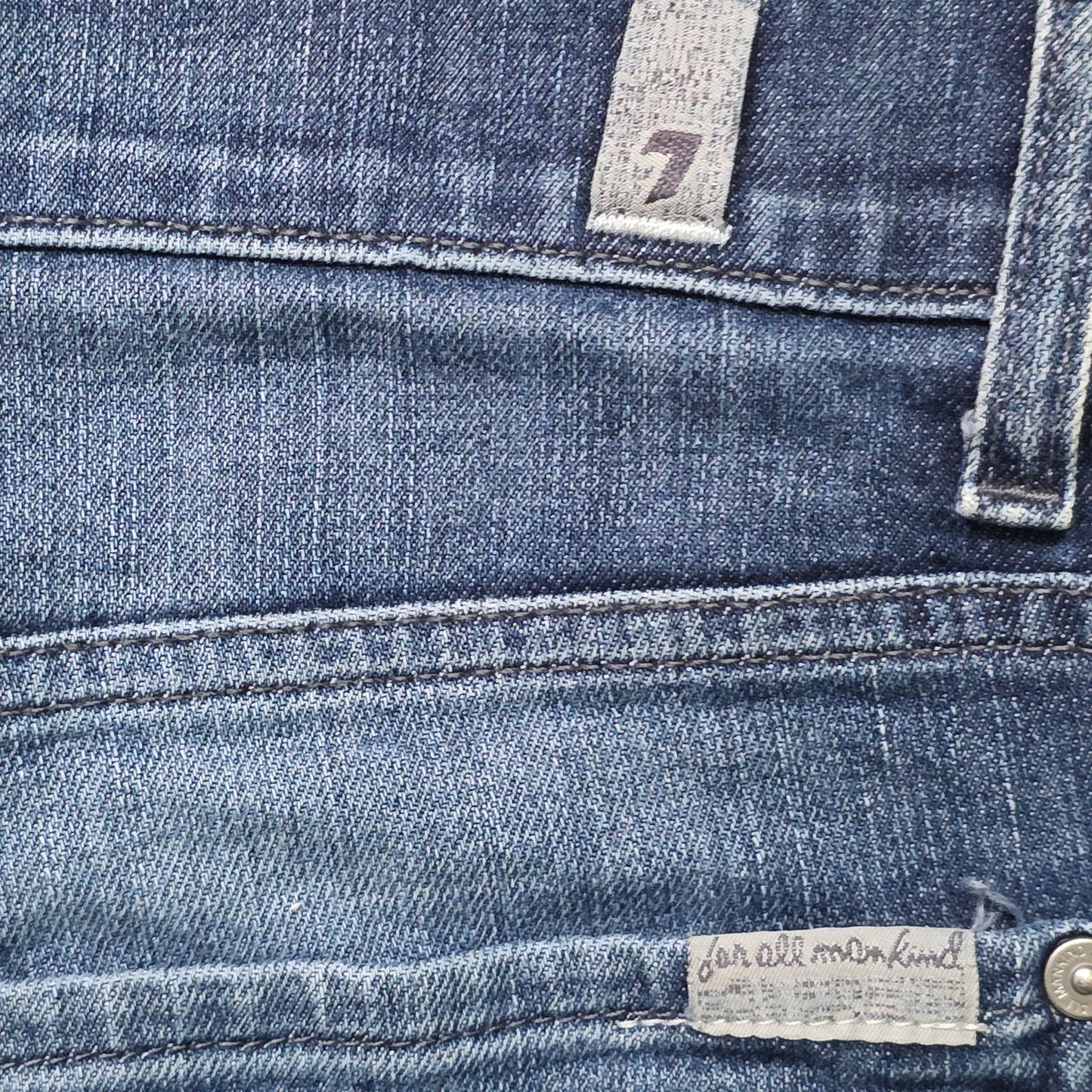7 For All Mankind Jeans Men’s 34 Relaxed Fit Button Distressed