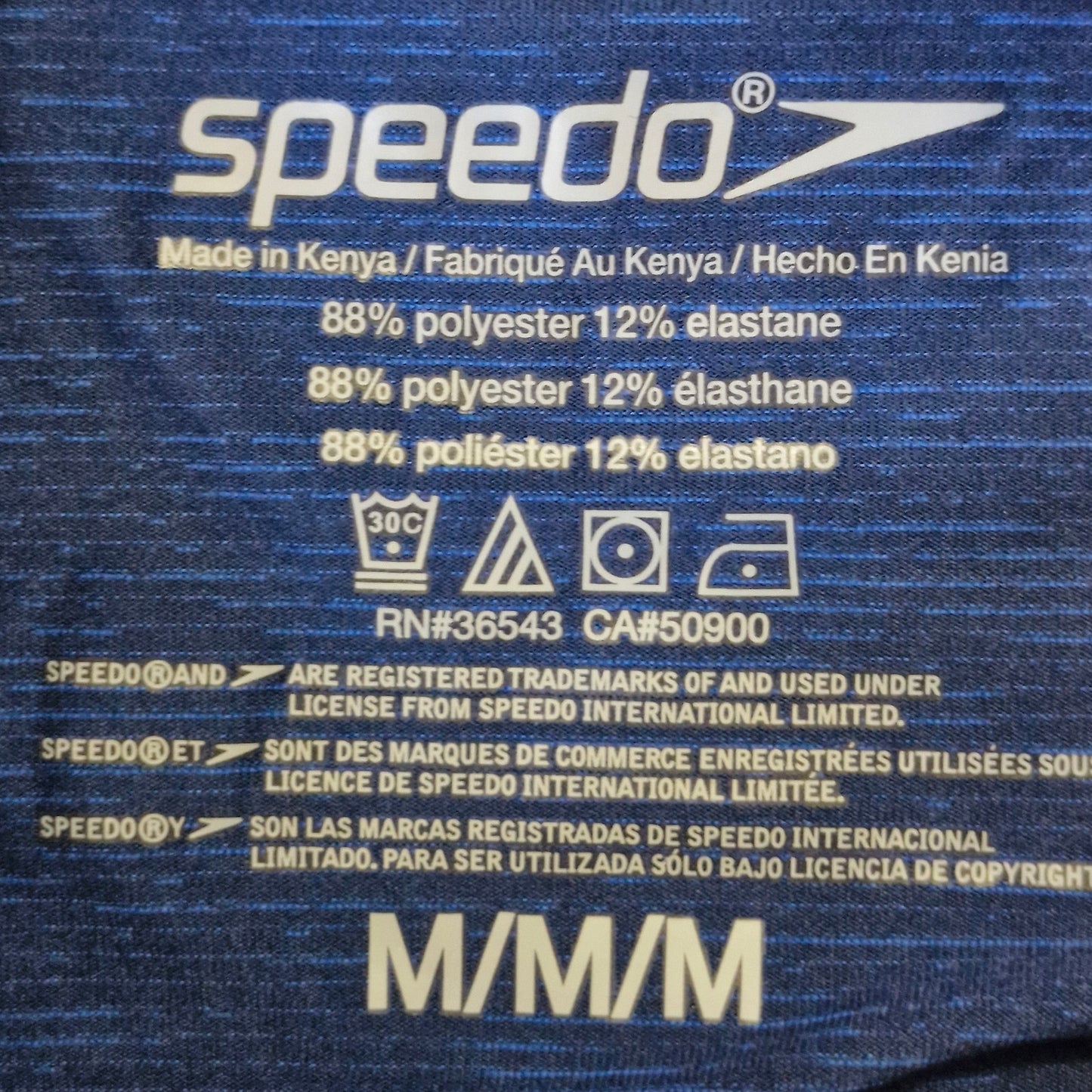 Speedo Men’s UPF Short Sleeve Swim Tee Peacoat Medium Performance Rashguard