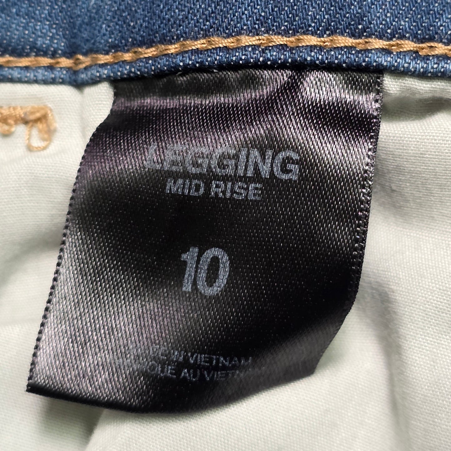 Express Legging Jeans Women’s 10 Light Wash Mid Rise Stretch Denim