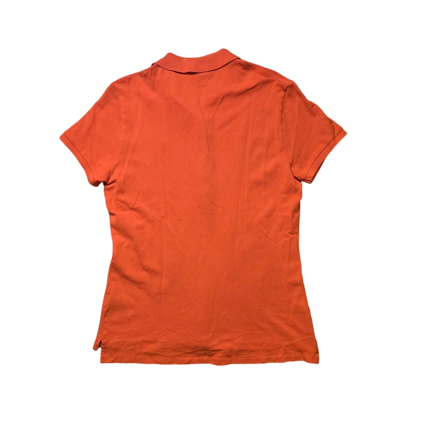 Ralph Lauren Polo Shirt Women’s XL Orange Slim Fit Stretch