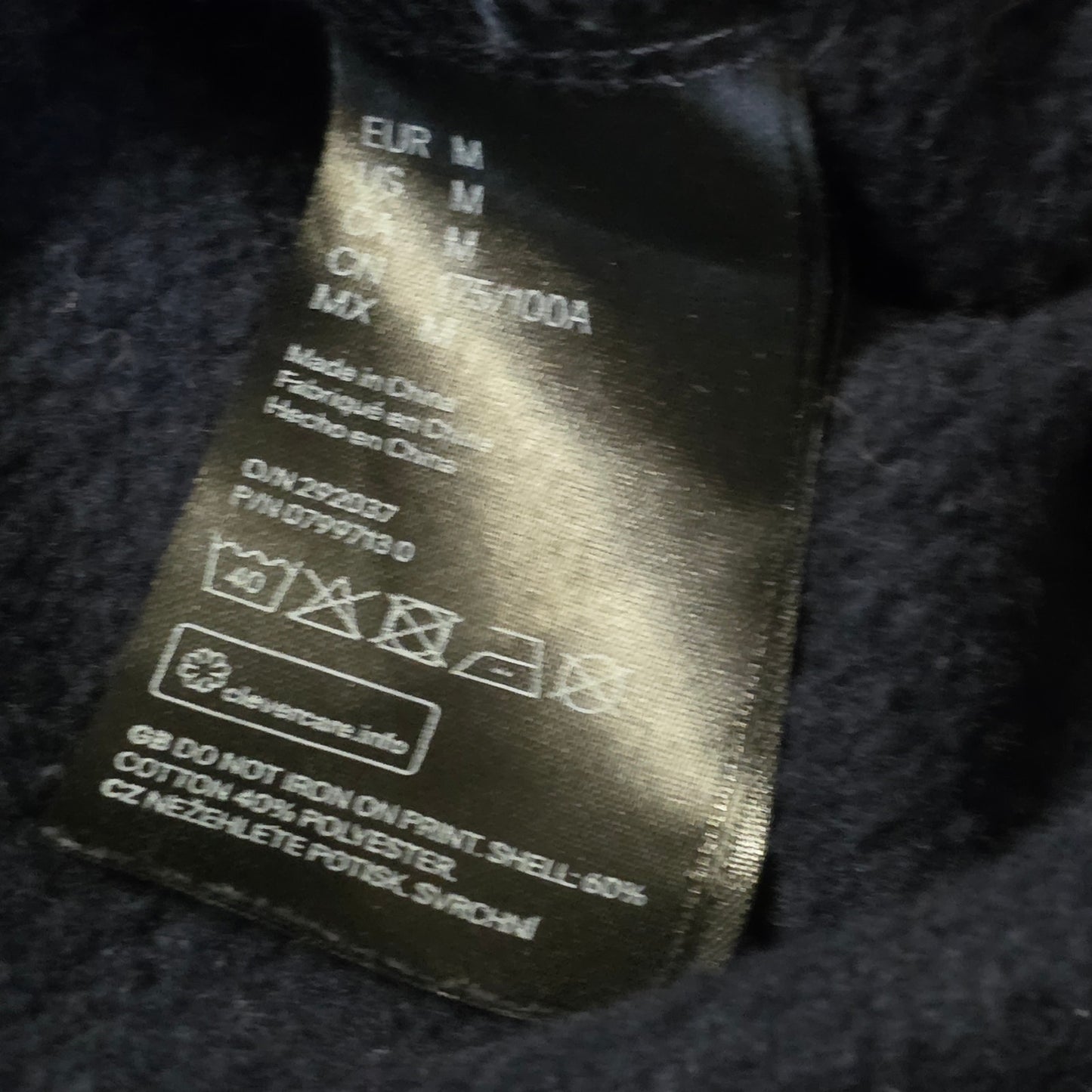 H&M NASA Sweatshirt Men’s M Black Space Logo Pullover