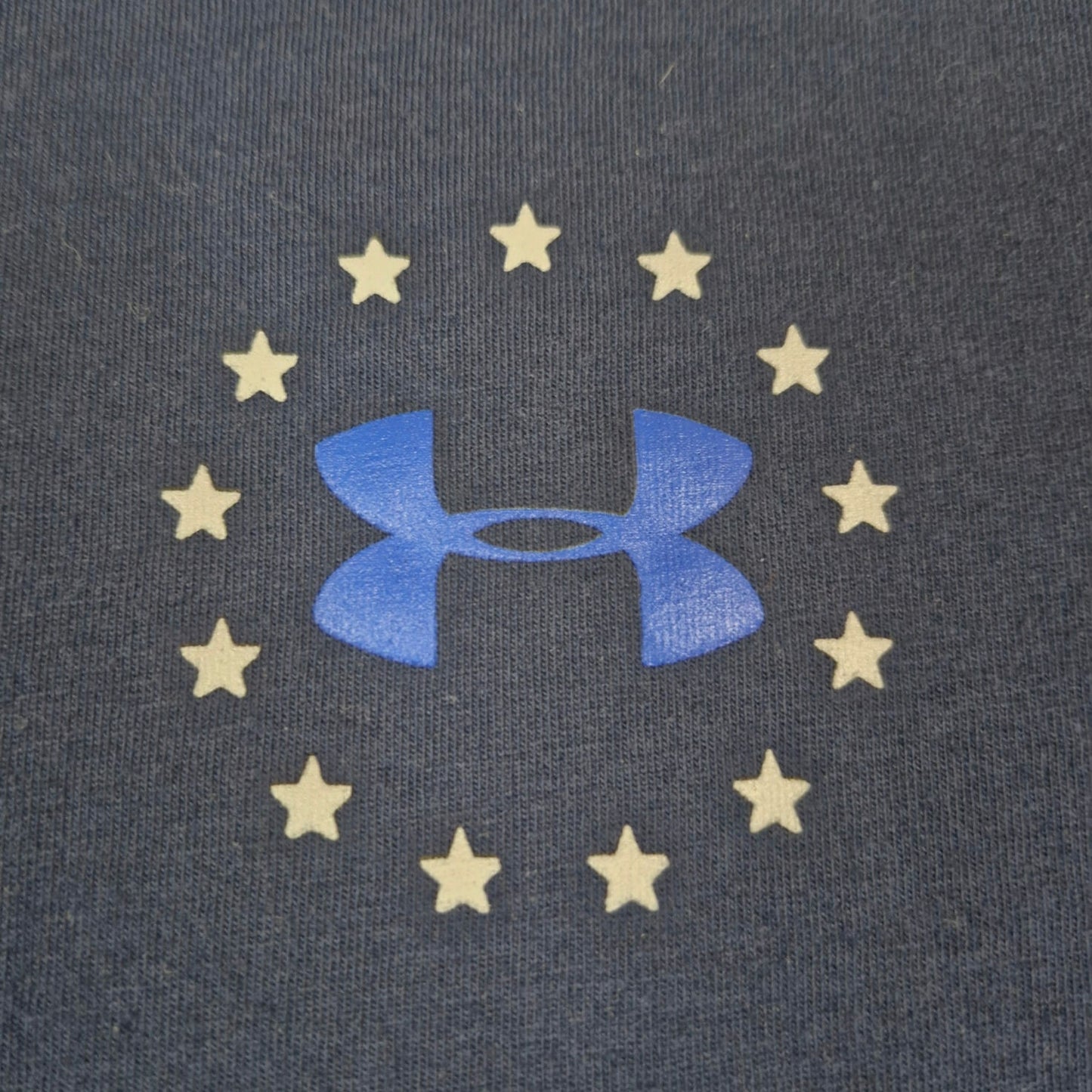 Under Armour Freedom T Shirt Adult Small Gray Cotton USA Graphic Tee
