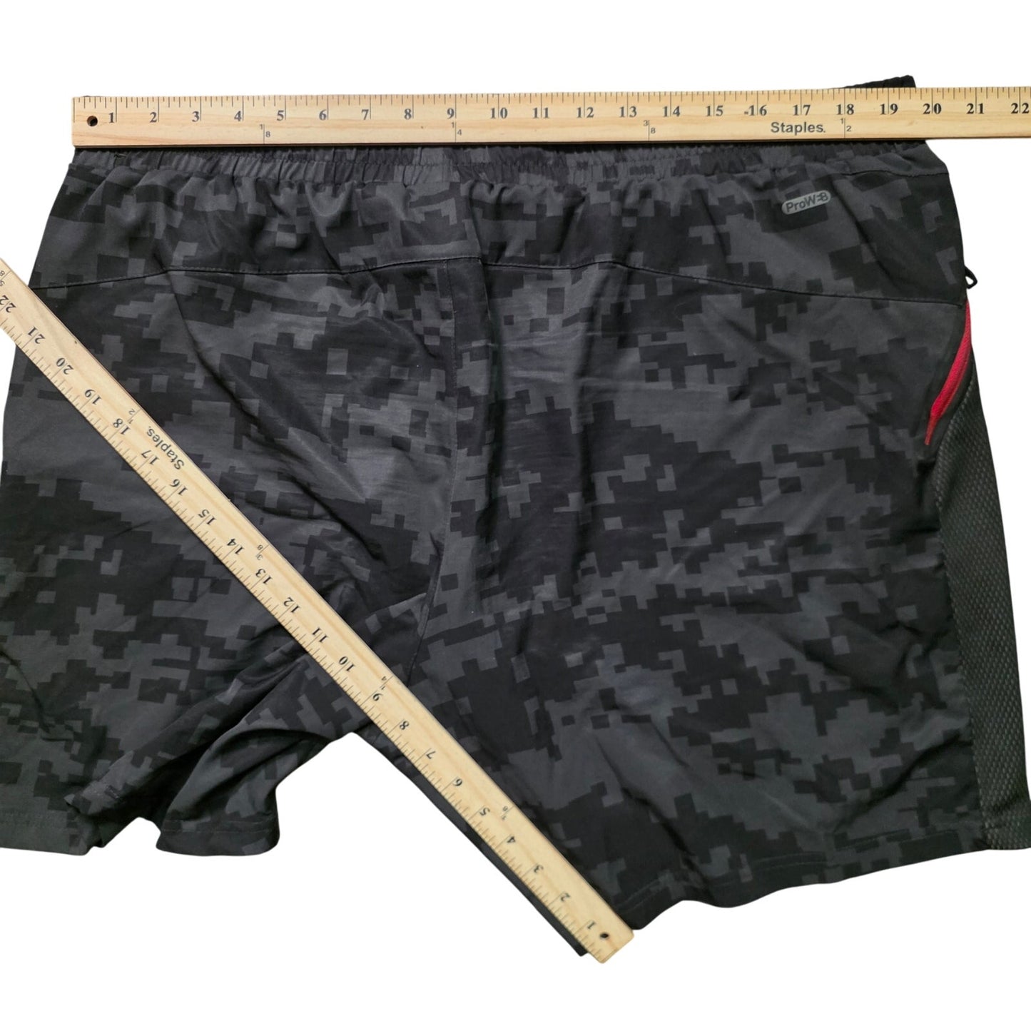 Spyder Men’s Digital Camo Training Shorts XL Black Woven Activewear