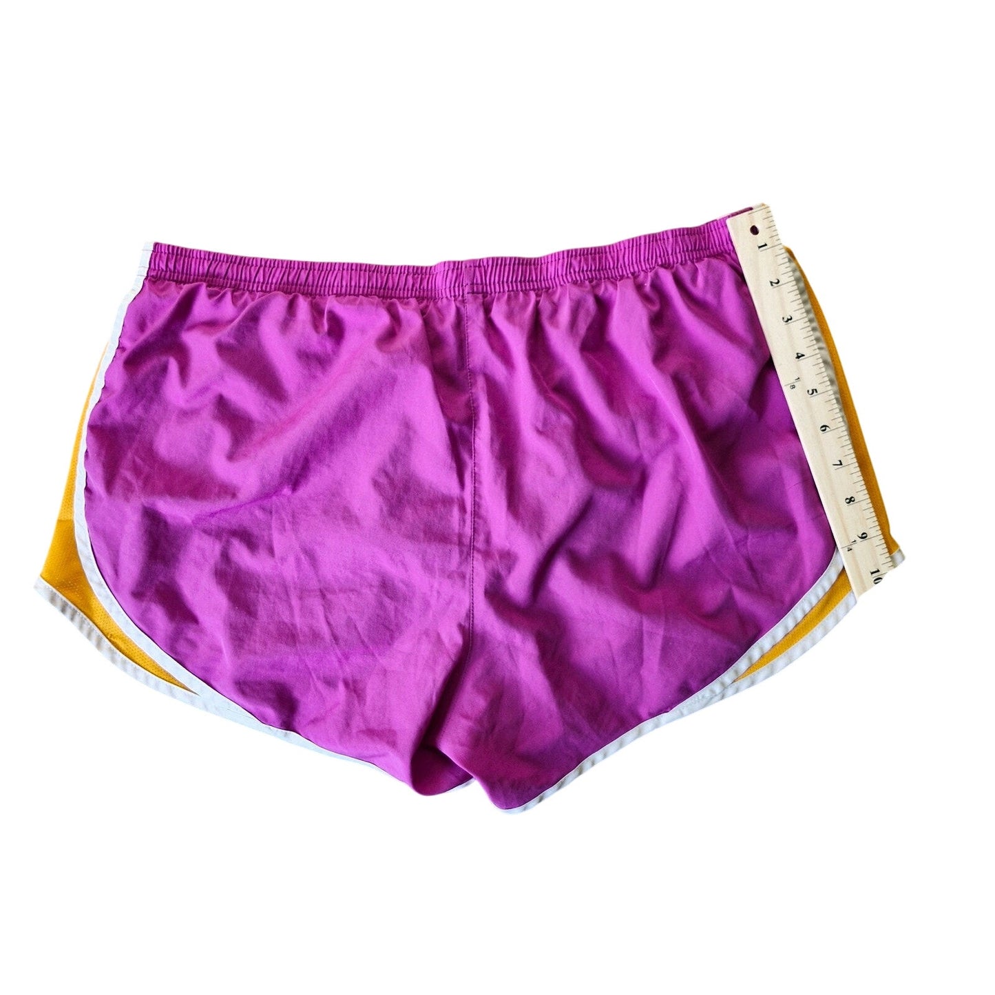Nike Dri-Fit Women's Athletic Shorts Women's Size Large Purple Orange Running Gym