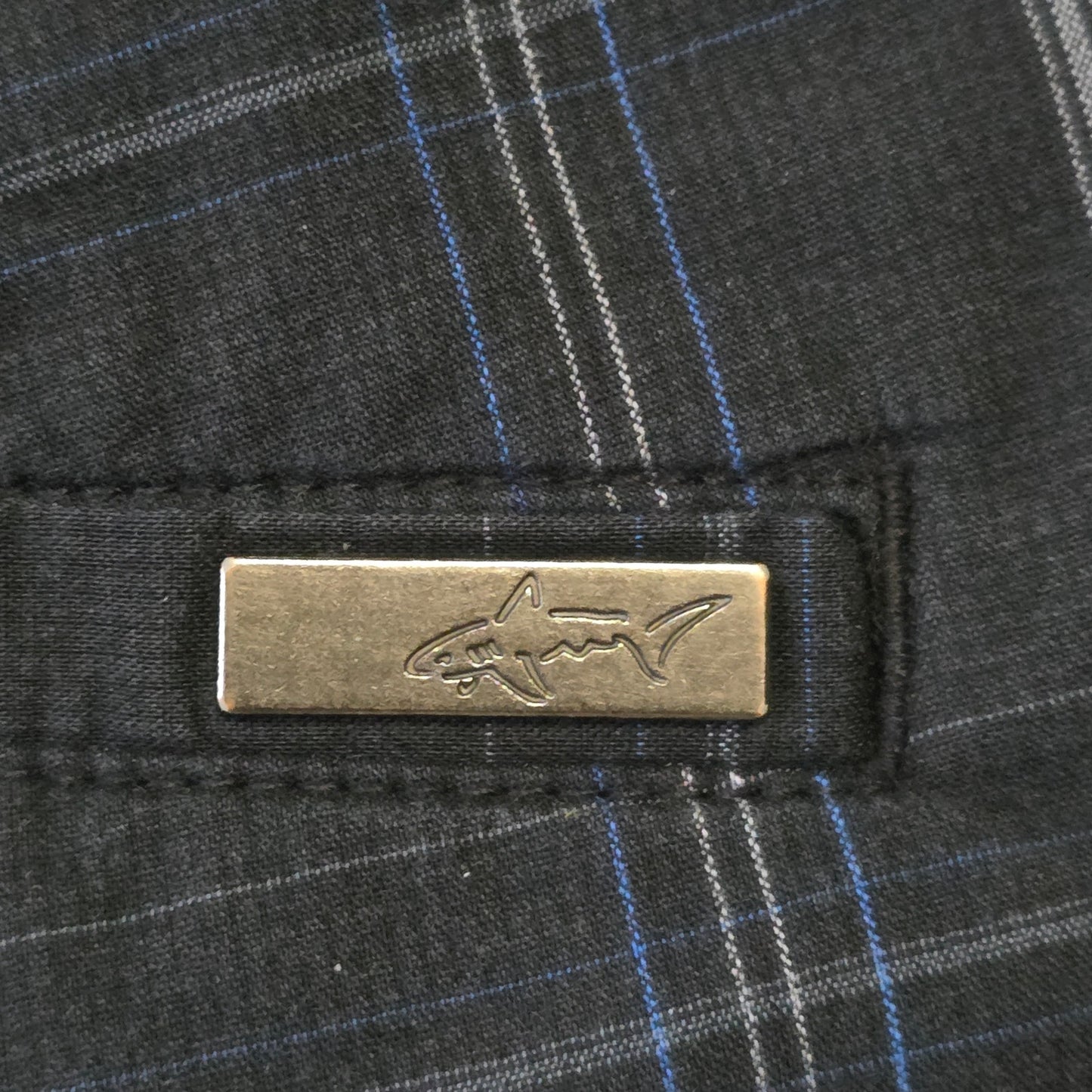 Greg Norman Golf Shorts Men’s 34 Black Plaid Security Pocket