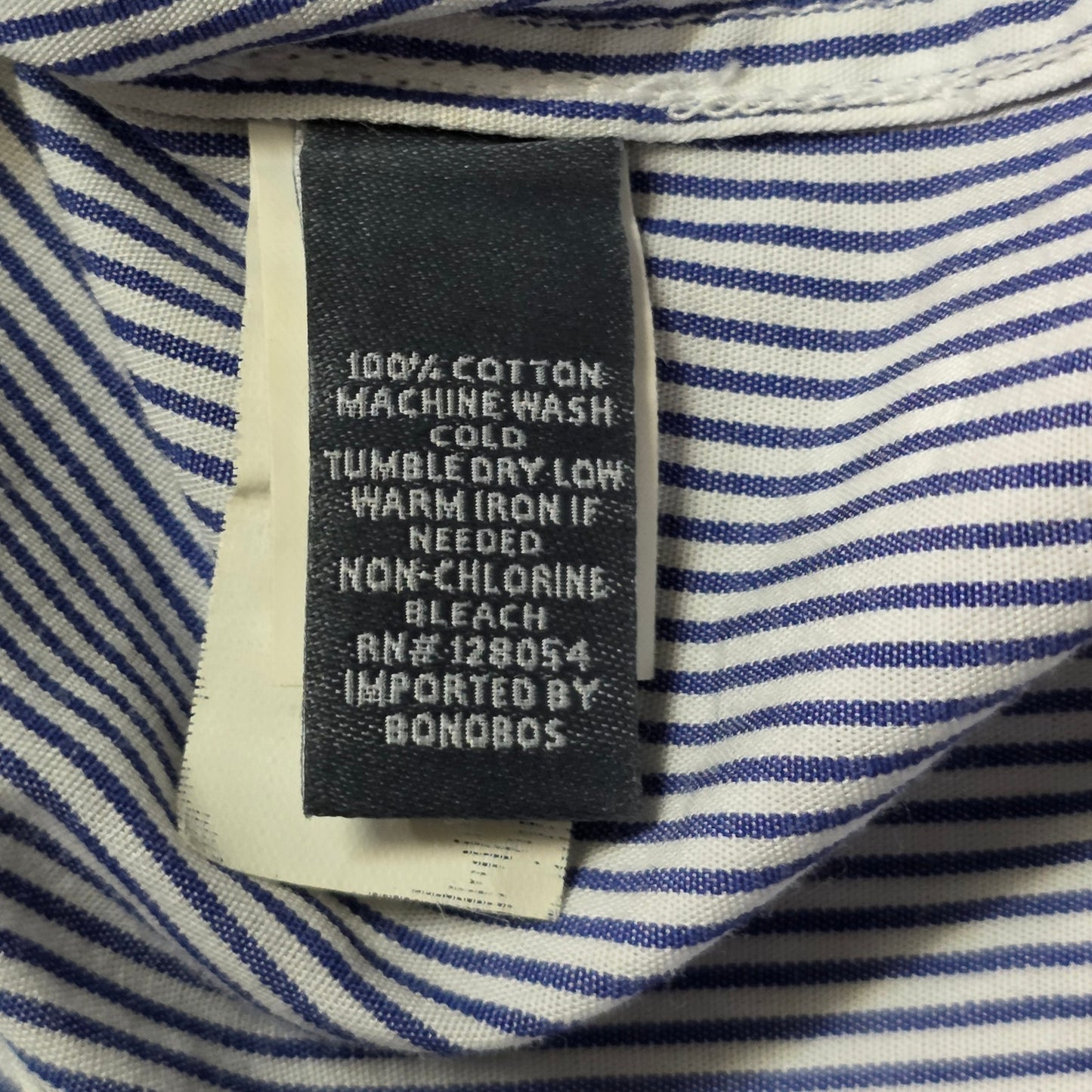 Bonobos Slim Fit Button Down Shirt Men XS Blue Casual Workwear