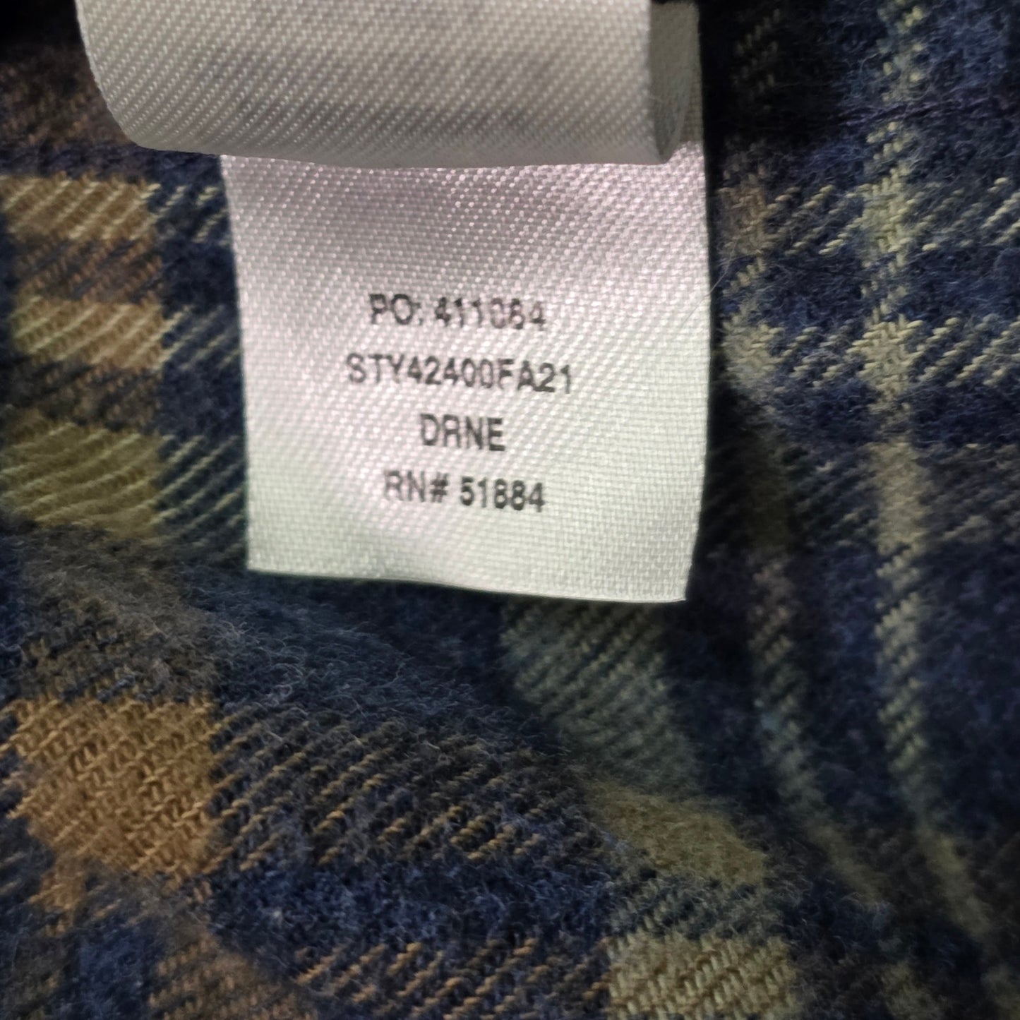 Patagonia Fjord Flannel Shirt Men’s XXL Natural Organic Cotton Midweight