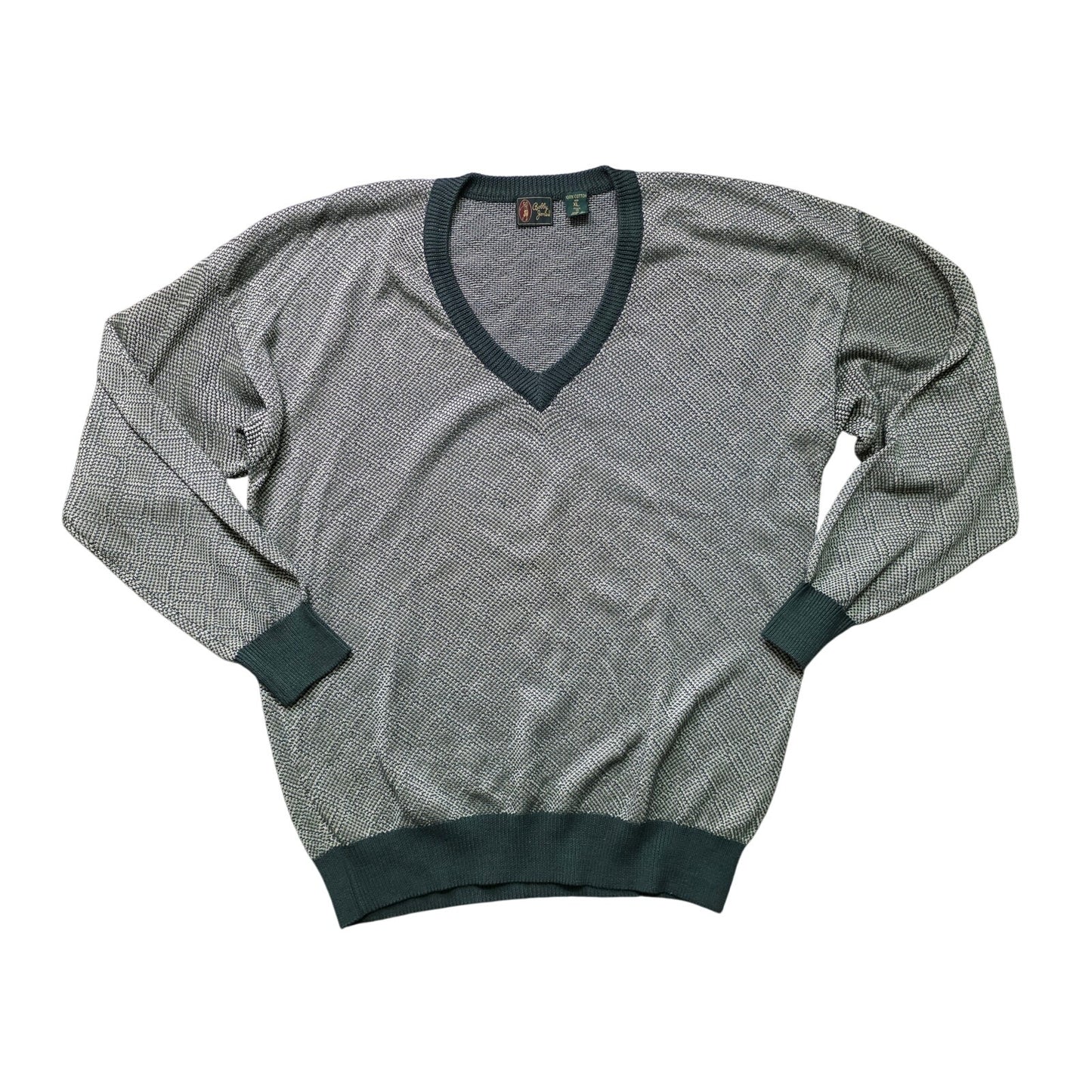 Bobby Jones V-Neck Sweater Men’s XL Green Knit Pullover