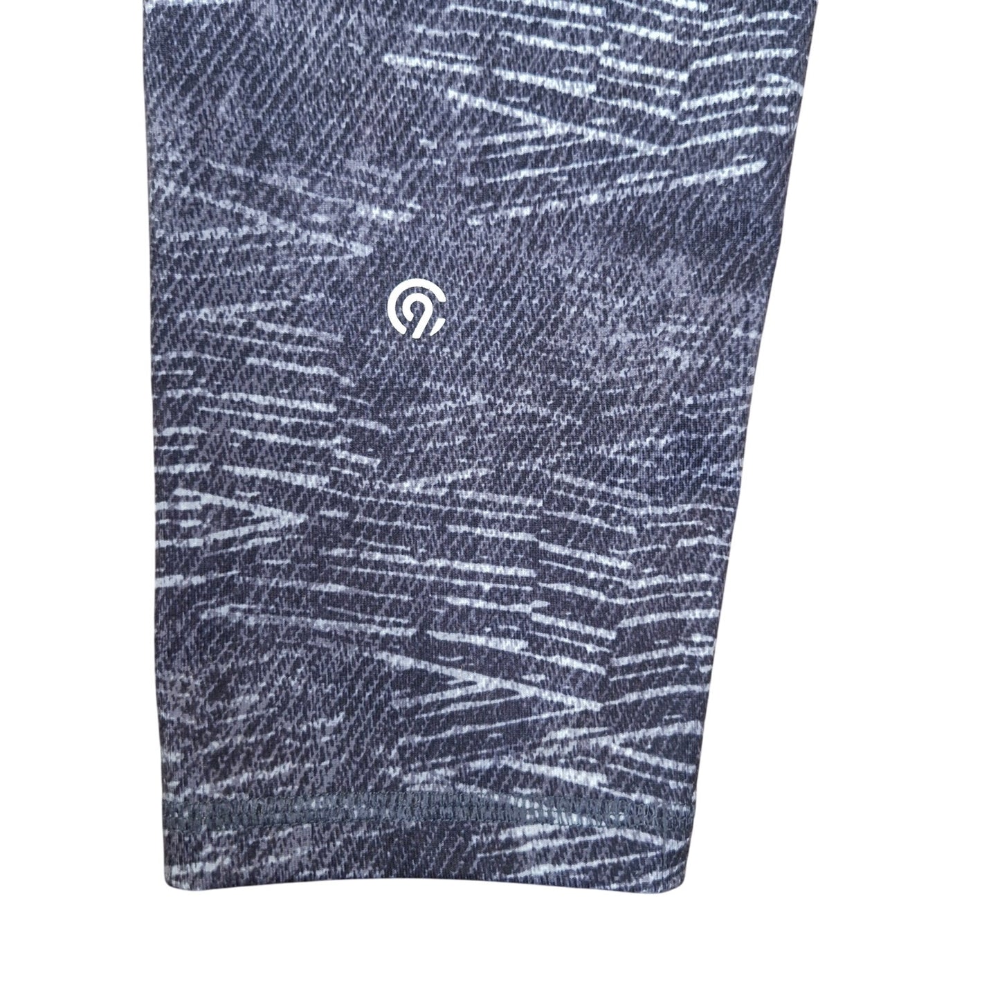 Champion Duo Dry Paint Splatter Leggings Size M Black Gray Ankle Workout