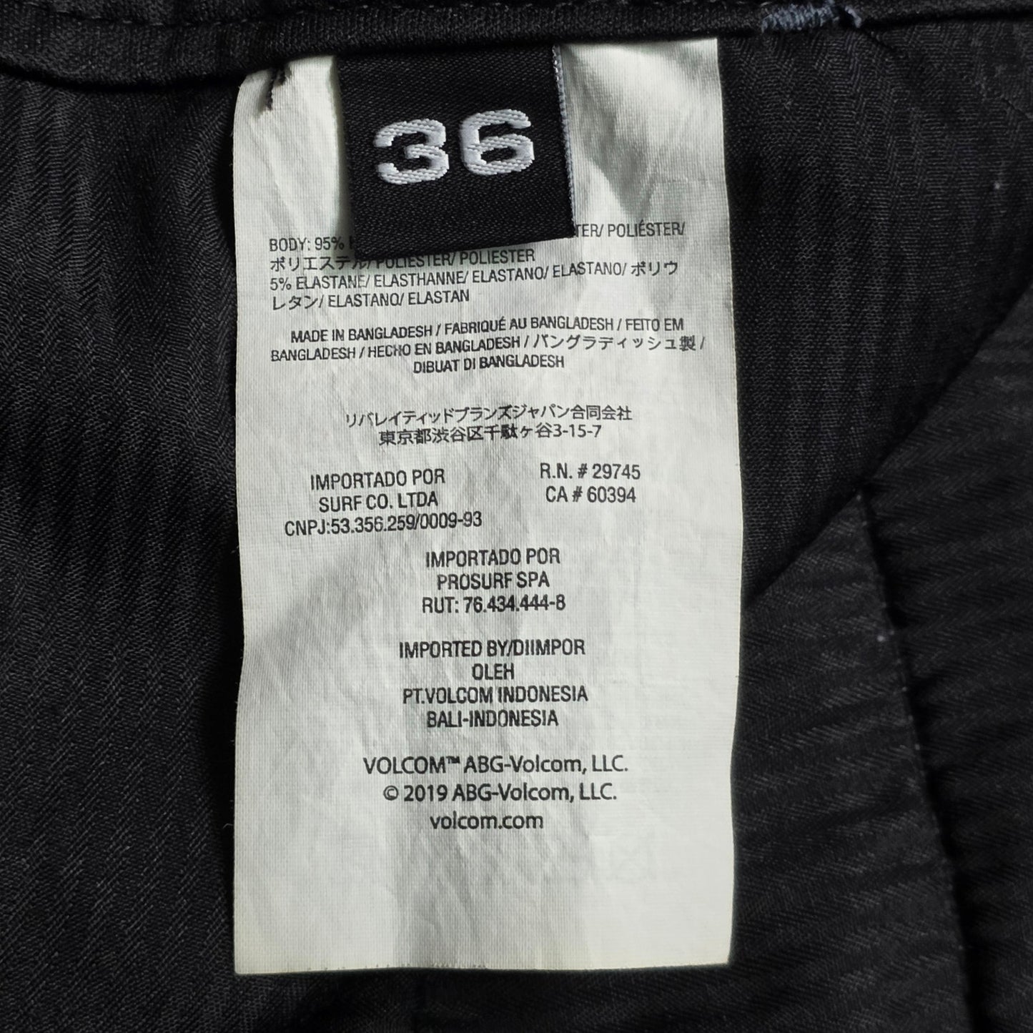 Volcom Kerosene Hybrid Shorts Men’s 36 Gray Stretch Active