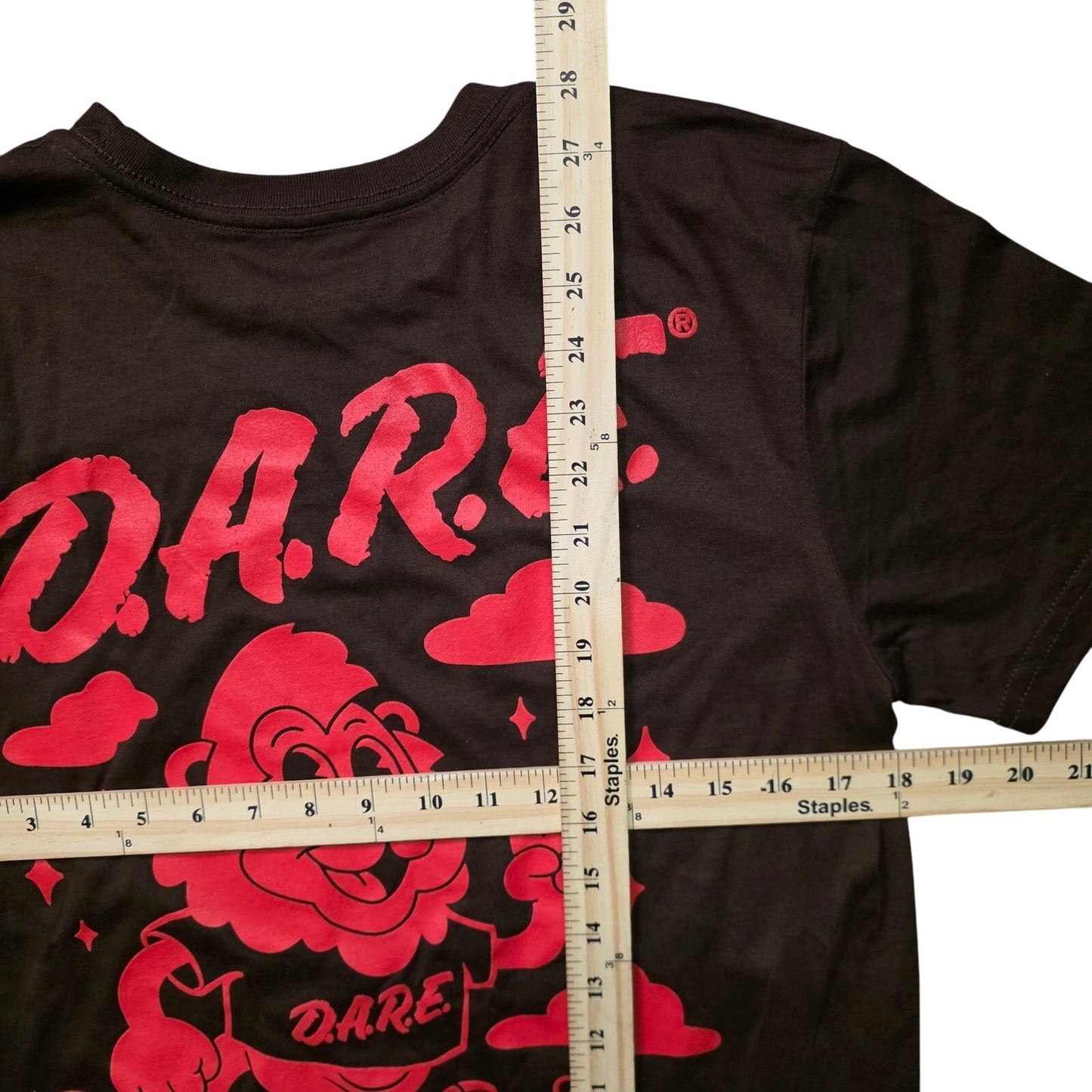 D.A.R.E. Daren the Lion T-Shirt Men M Black Graphic Tee NWOT