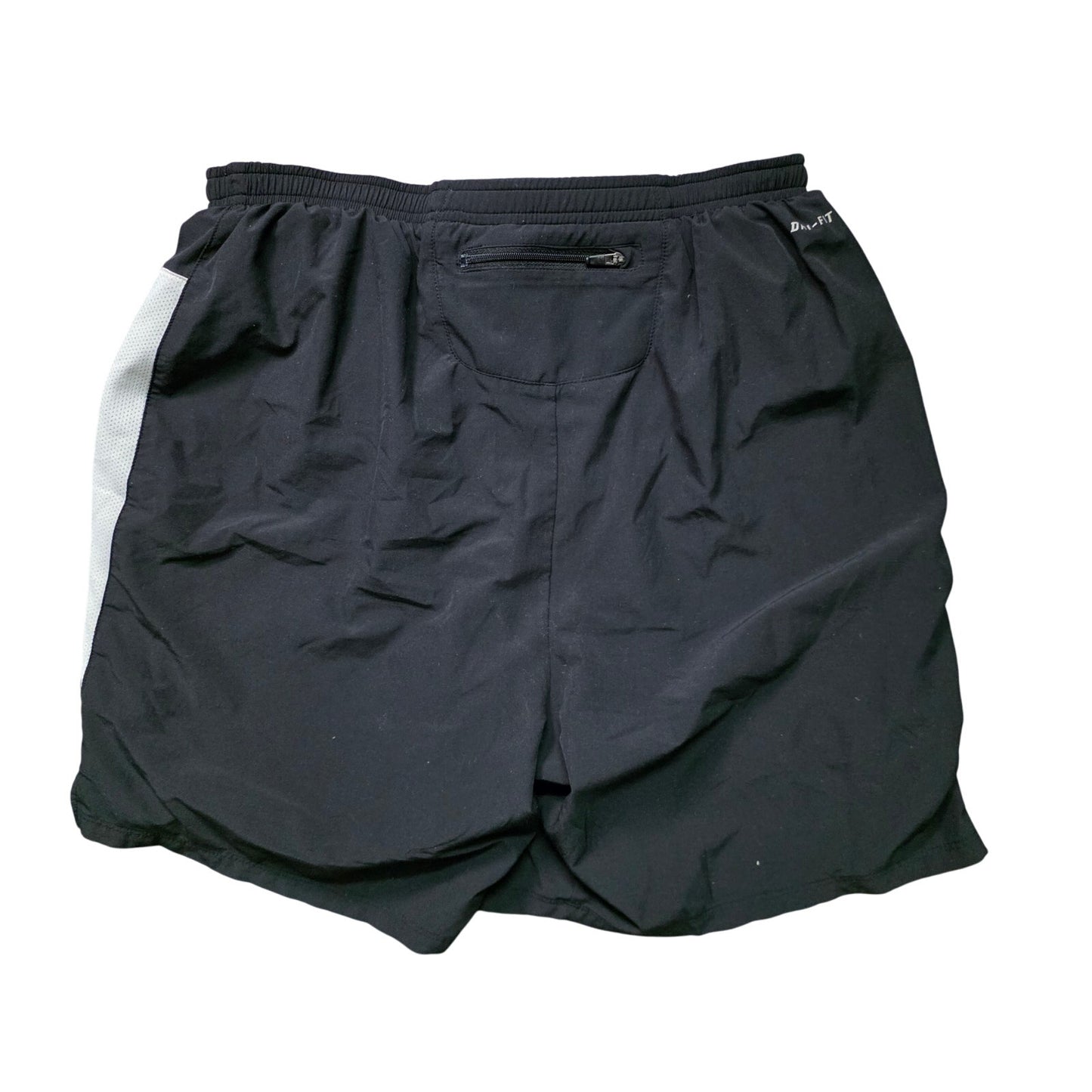 Nike 2-in-1 Running Shorts Men’s L Black / White Lined Stretch