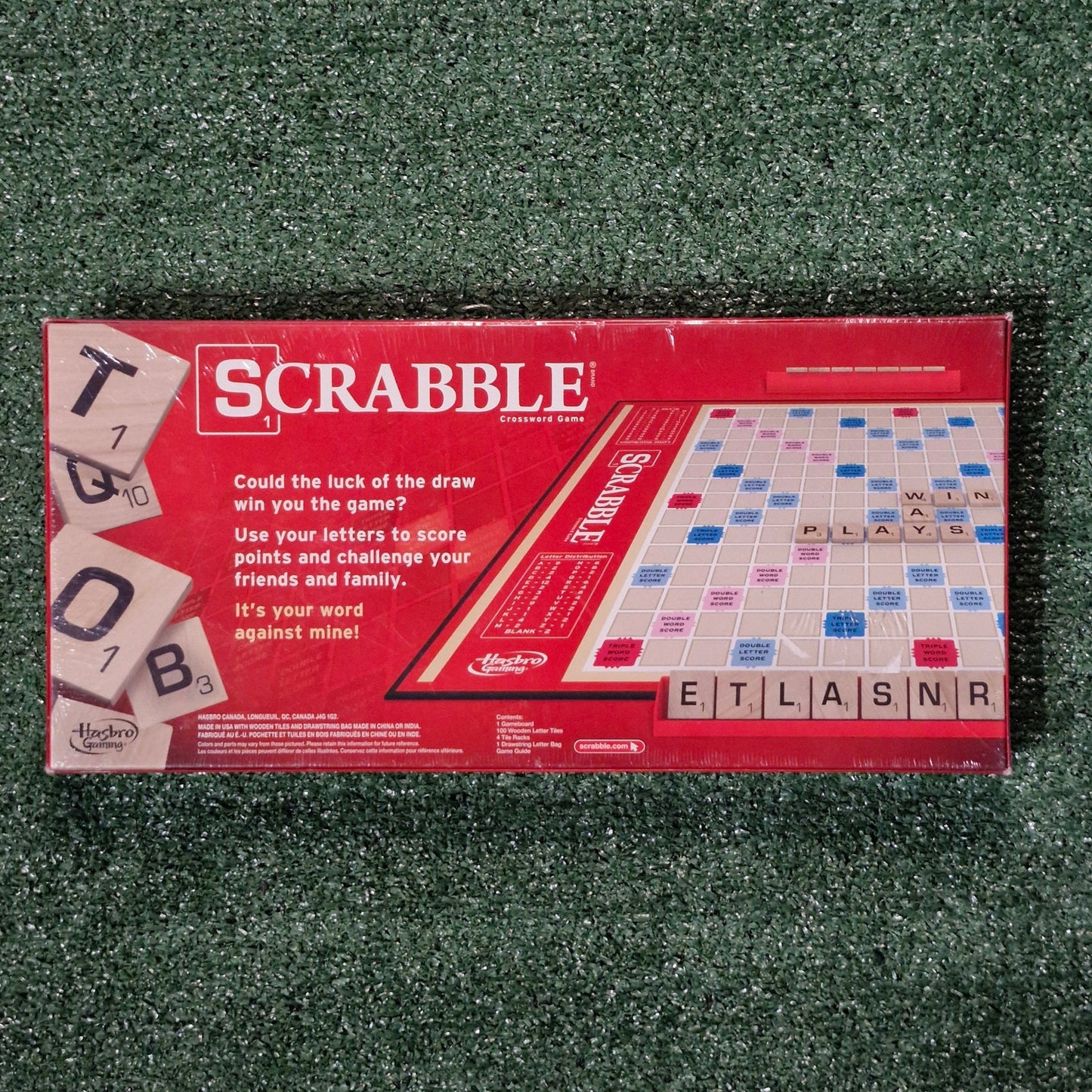 Scrabble Crossword Game Hasbro Classic Word Board Game New Sealed
