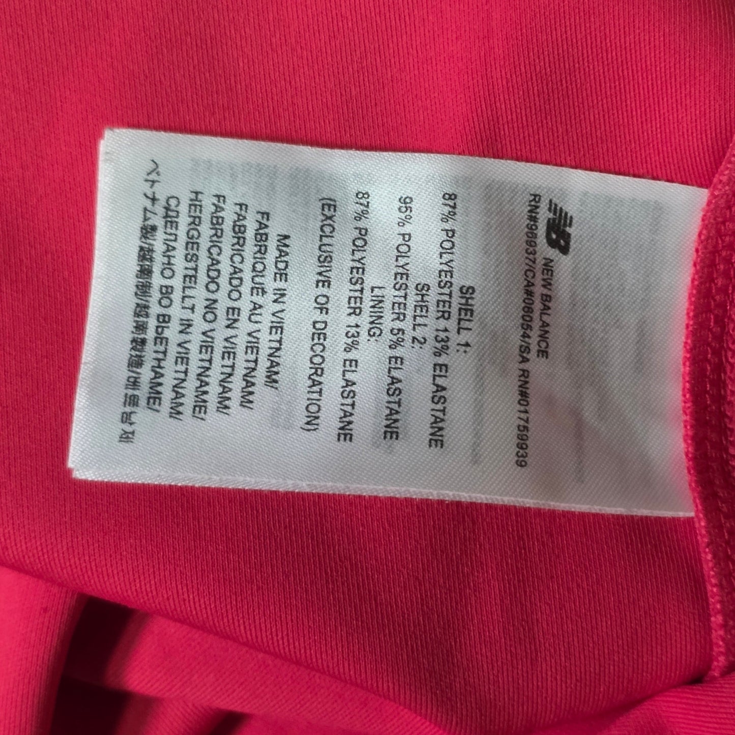 New Balance Lightning Dry Racerback Shelf Bra Tank Women’s Large Pink