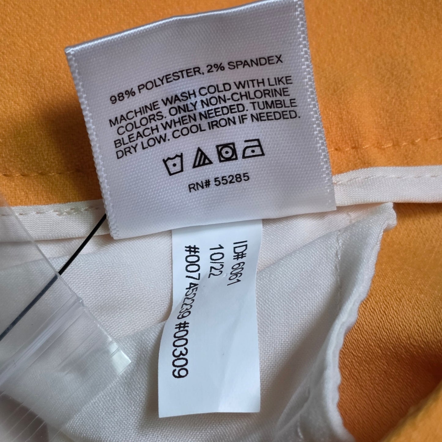 Express Stylist Super High Waisted Pleated Ankle Pant Women’s 6R Orange NWT