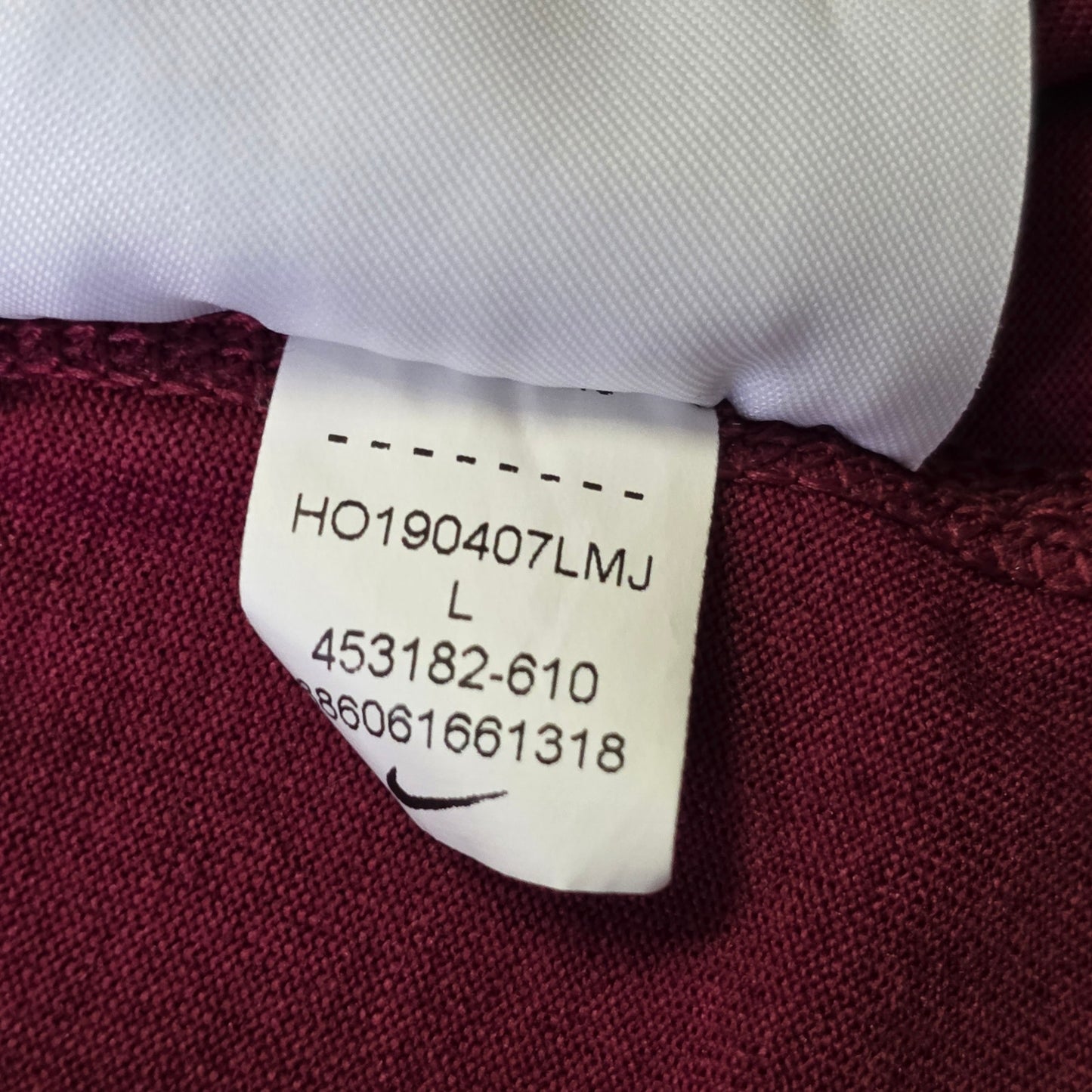 Nike Legend Long Sleeve T-Shirt Women’s L Maroon Dri-Fit Athletic Top