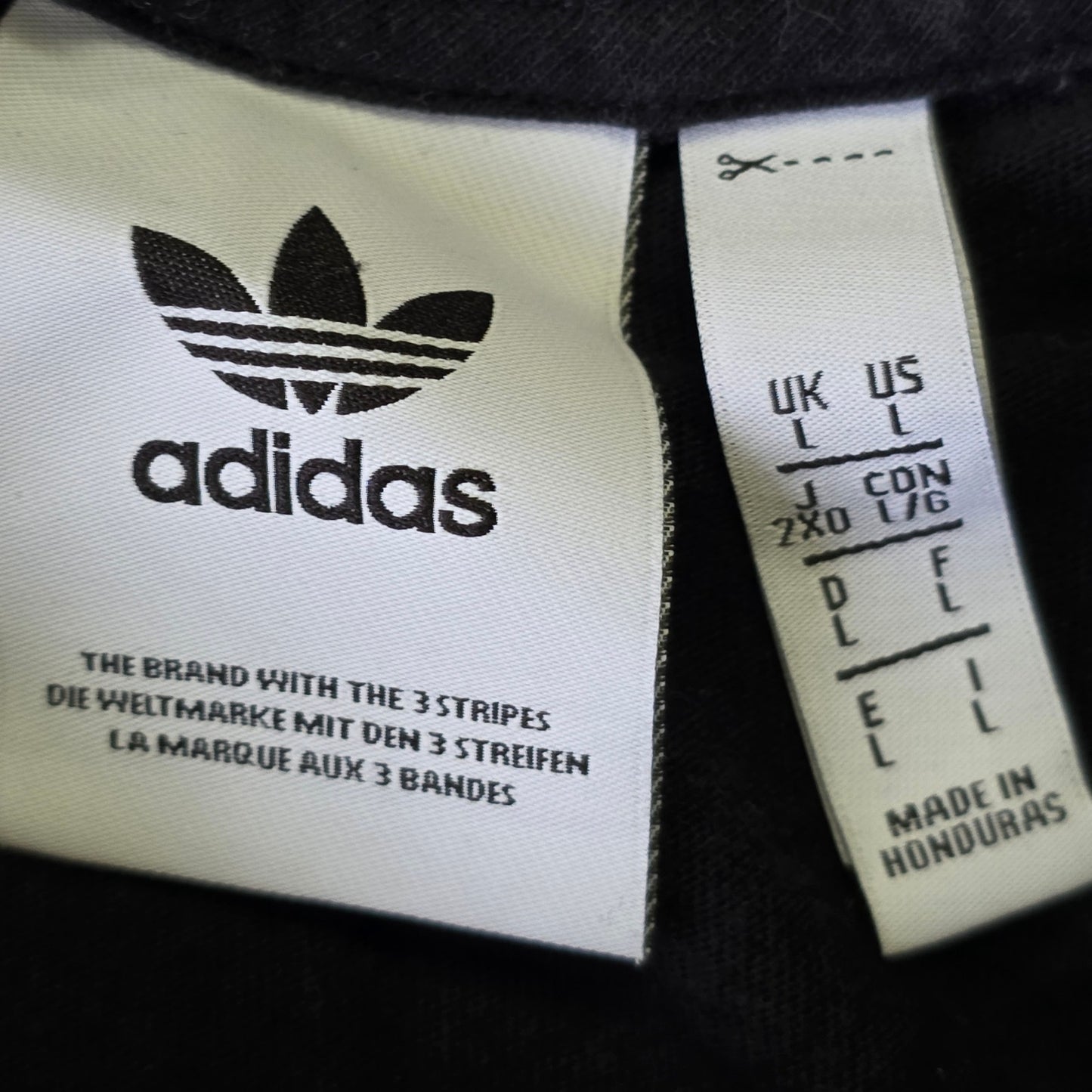 Adidas 3-Stripes T-Shirt Men’s L Black Cotton Athletic Tee