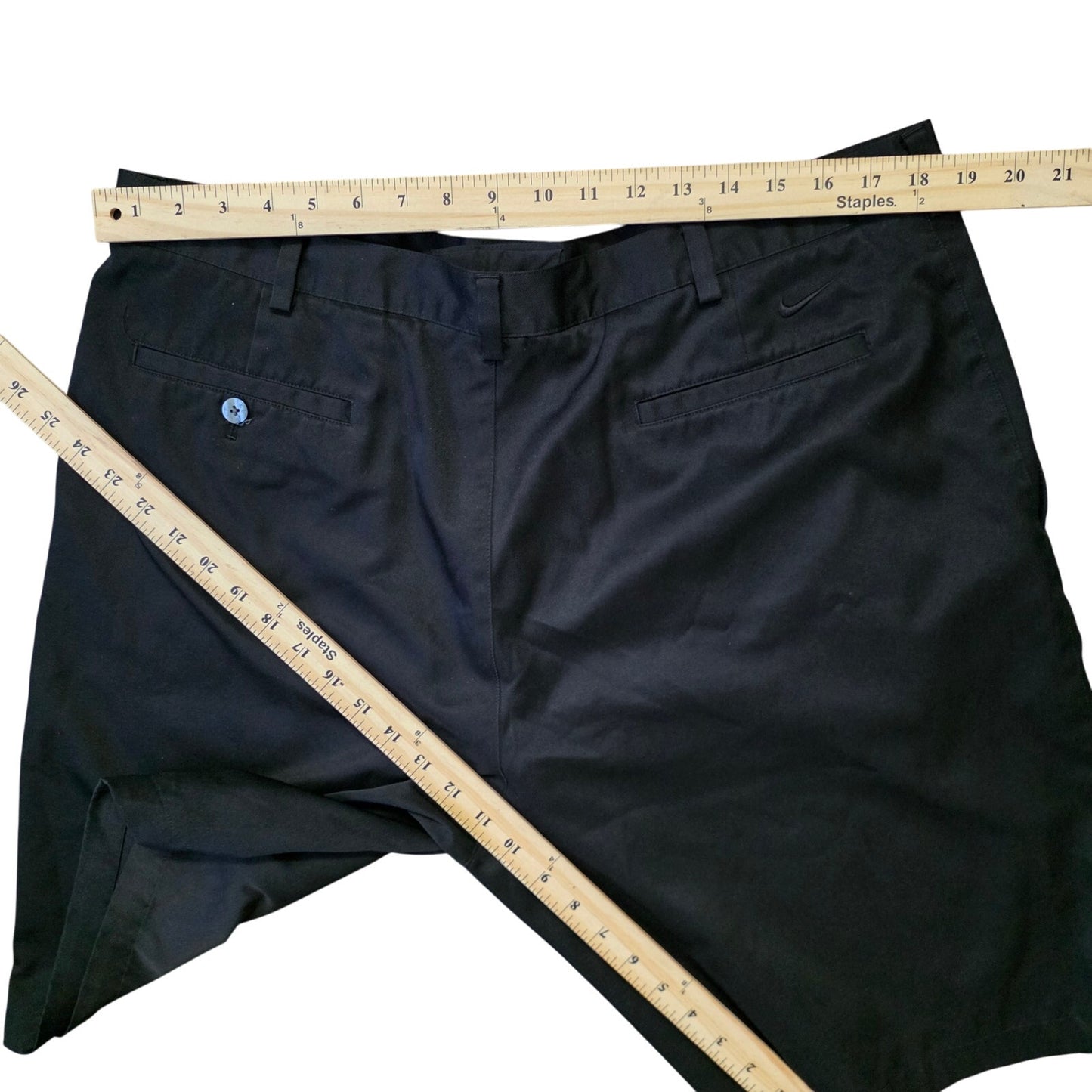 Nike Golf Shorts Men’s 40 Black Fit Dry Pleated Front Regular Fit