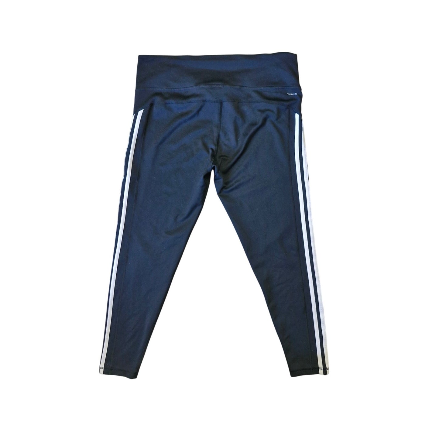 Adidas Climalite Jogger Pants Women’s XL Black 3-Stripe Moisture-Wicking