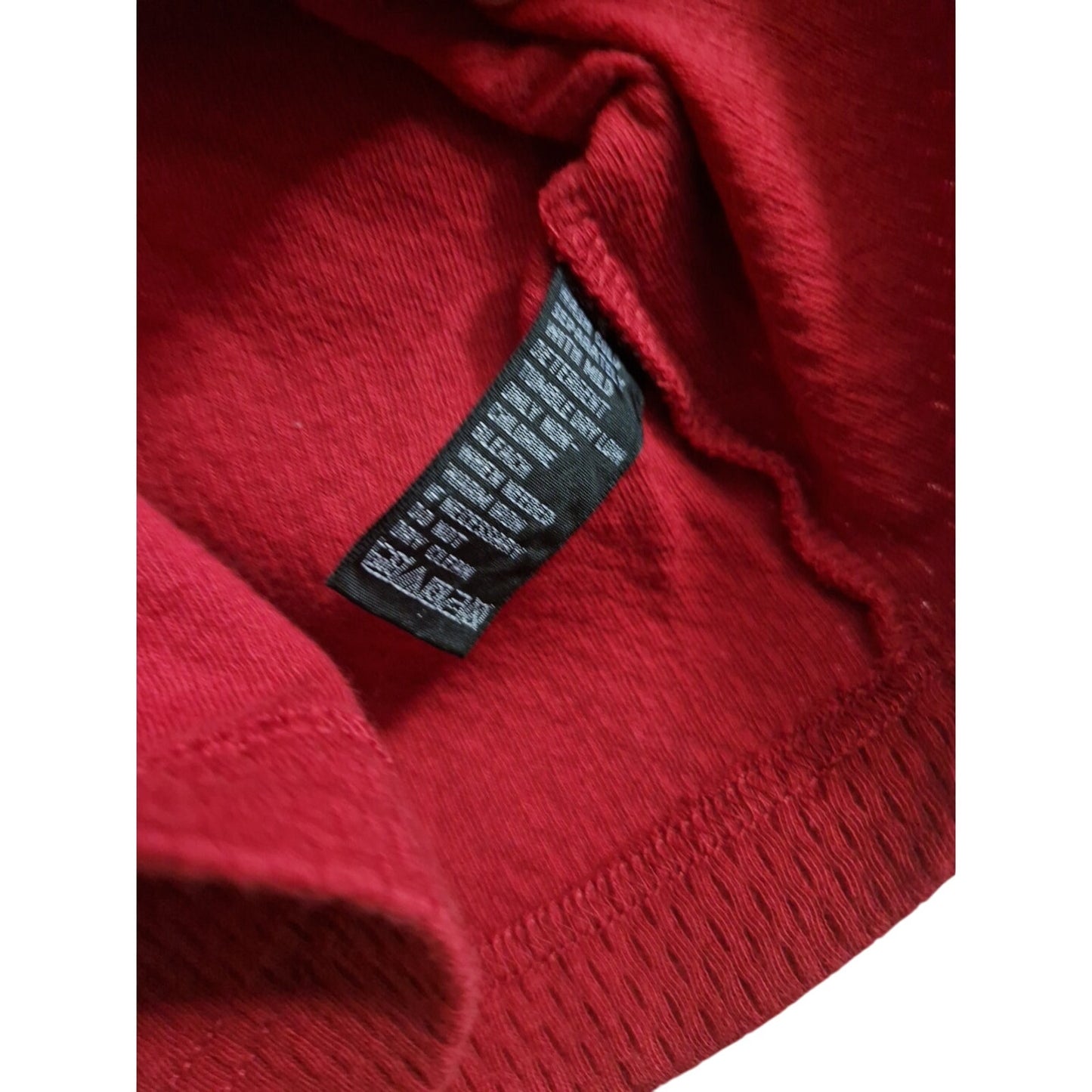 Polo Jeans Co. Ralph Lauren Red T-Shirt Men's M 100% Cotton Navy Trim