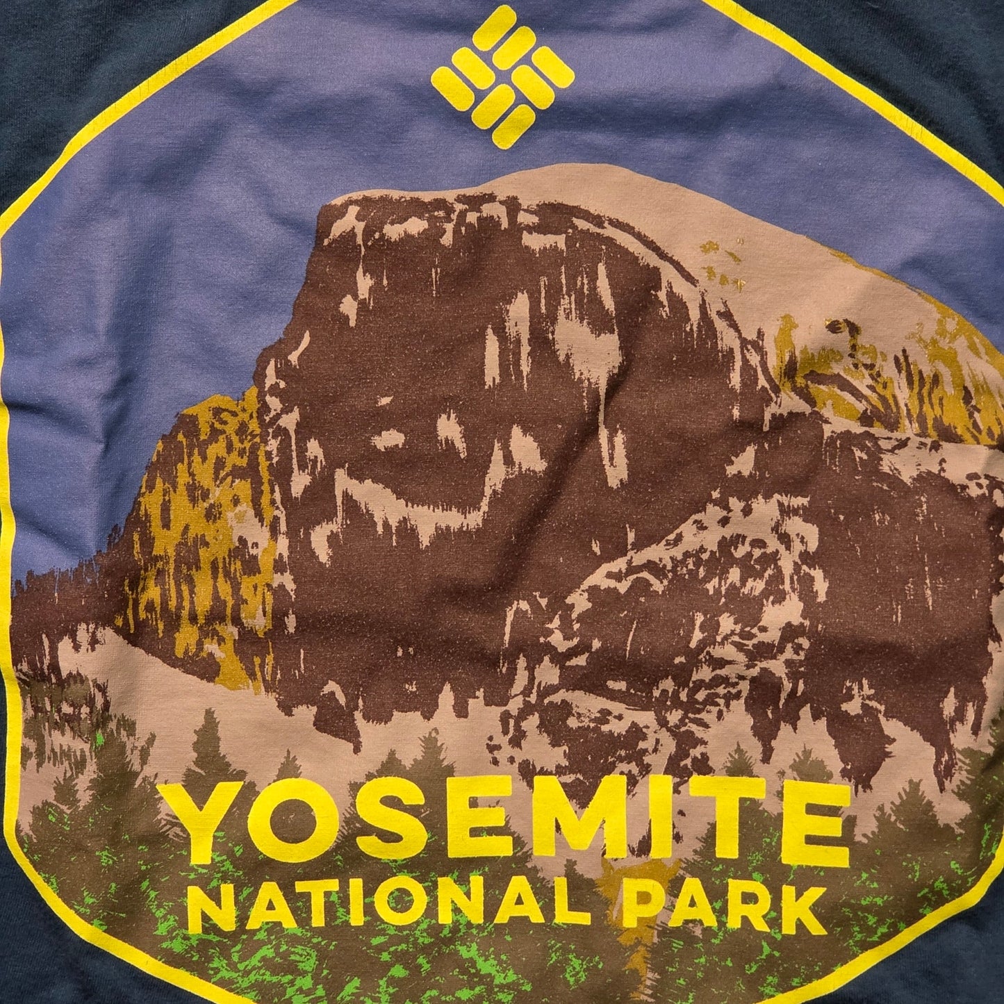 Columbia Half Dome Yosemite T-Shirt Men’s M Teal Short Sleeve Graphic