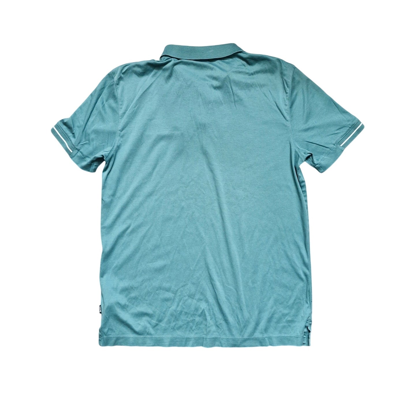 Hugo Boss Stitch Polo Shirt Men’s Large Teal Short Sleeve