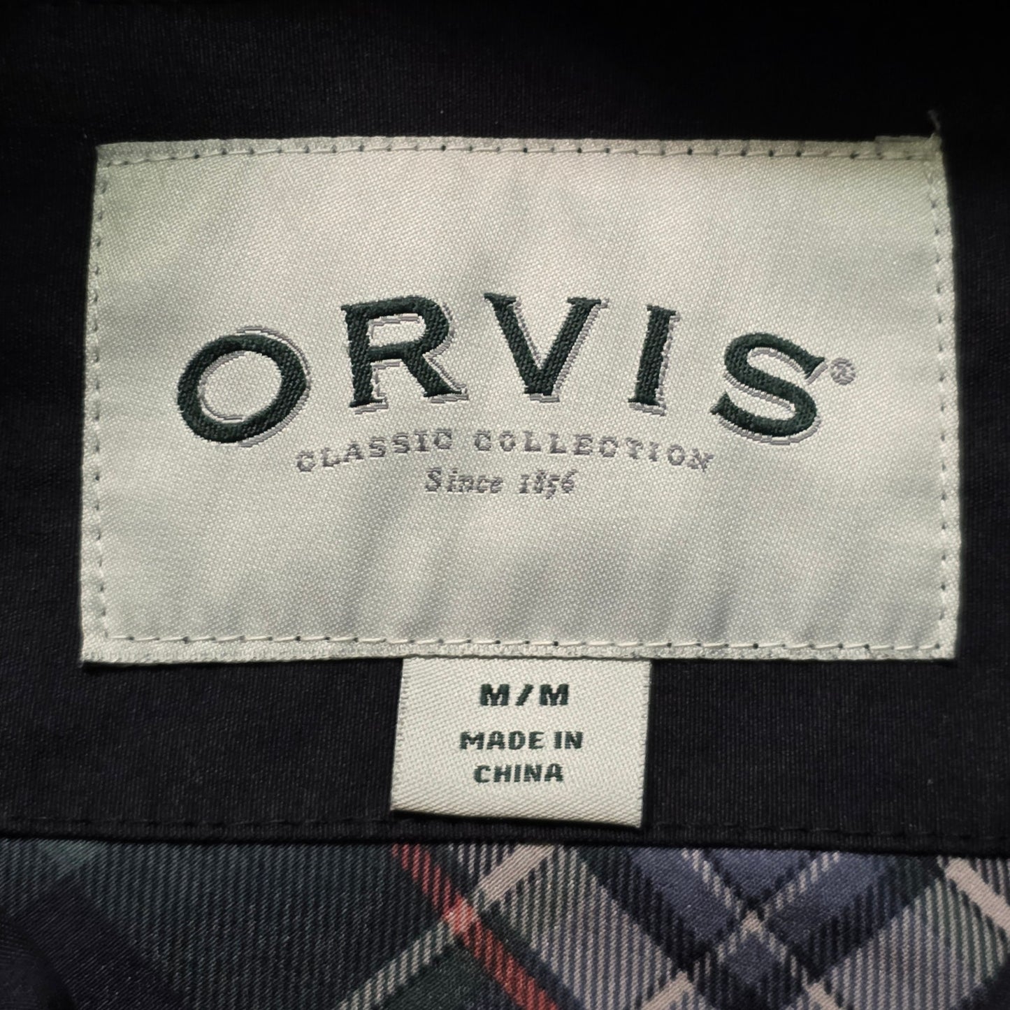 Orvis Bomber Jacket Men’s Medium Black Nylon Full Zip Water Resistant