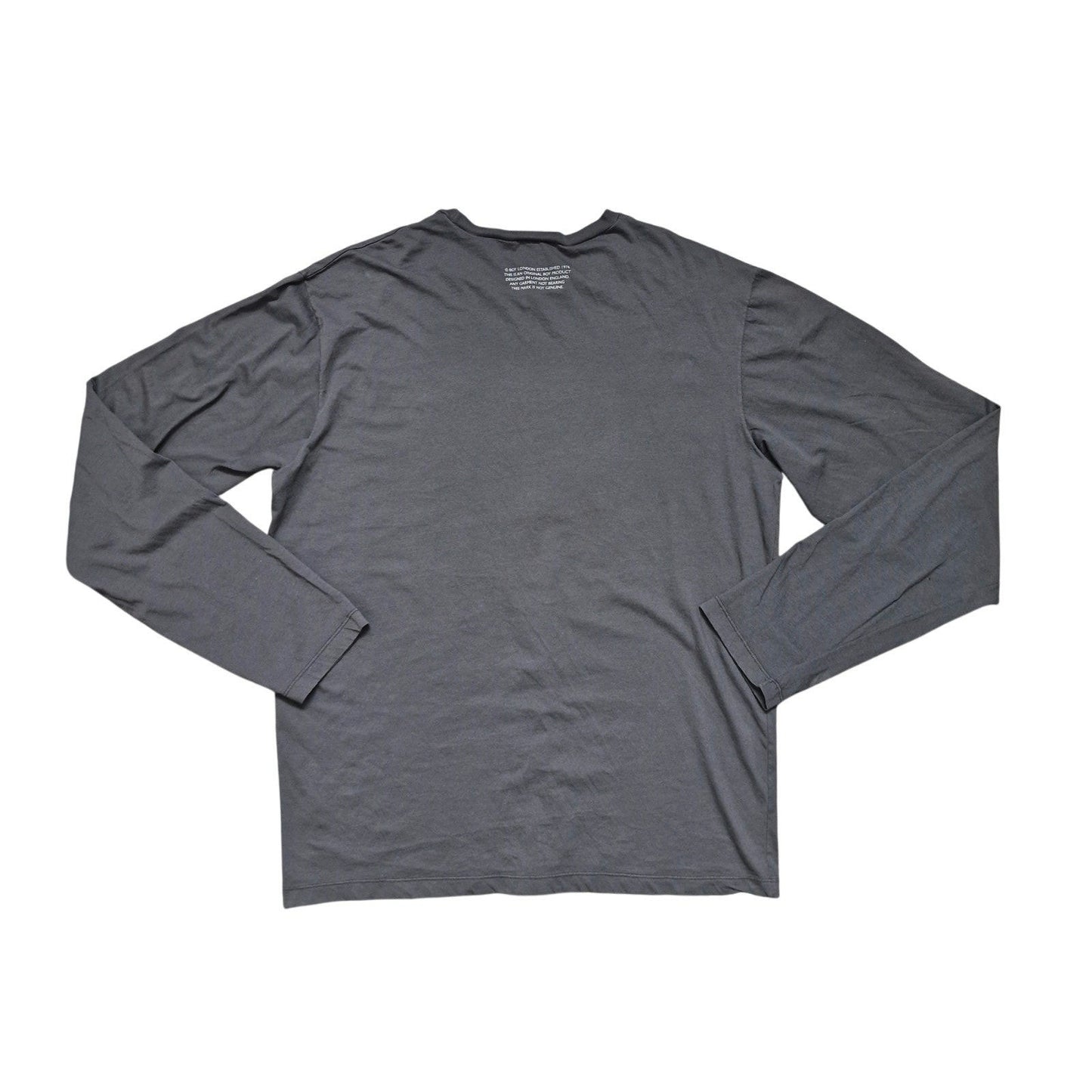 BOY LONDON Men’s Long Sleeve Shirt Size L Metallic Logo Graphic Streetwear