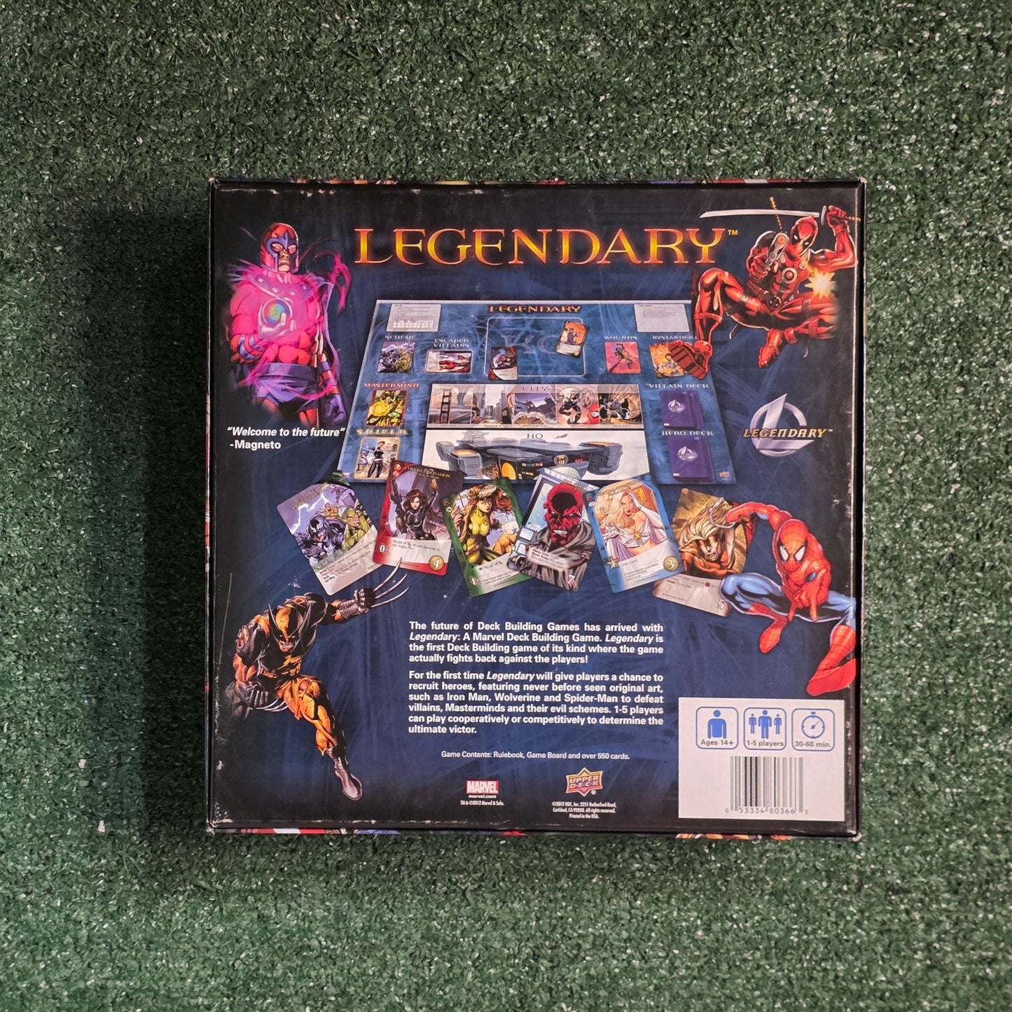 Upper Deck Legendary Marvel Deck Building Game Complete Pre-Owned