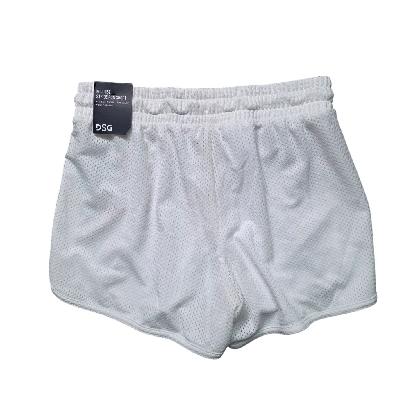 DSG Stride Run Shorts Girls L White Mesh