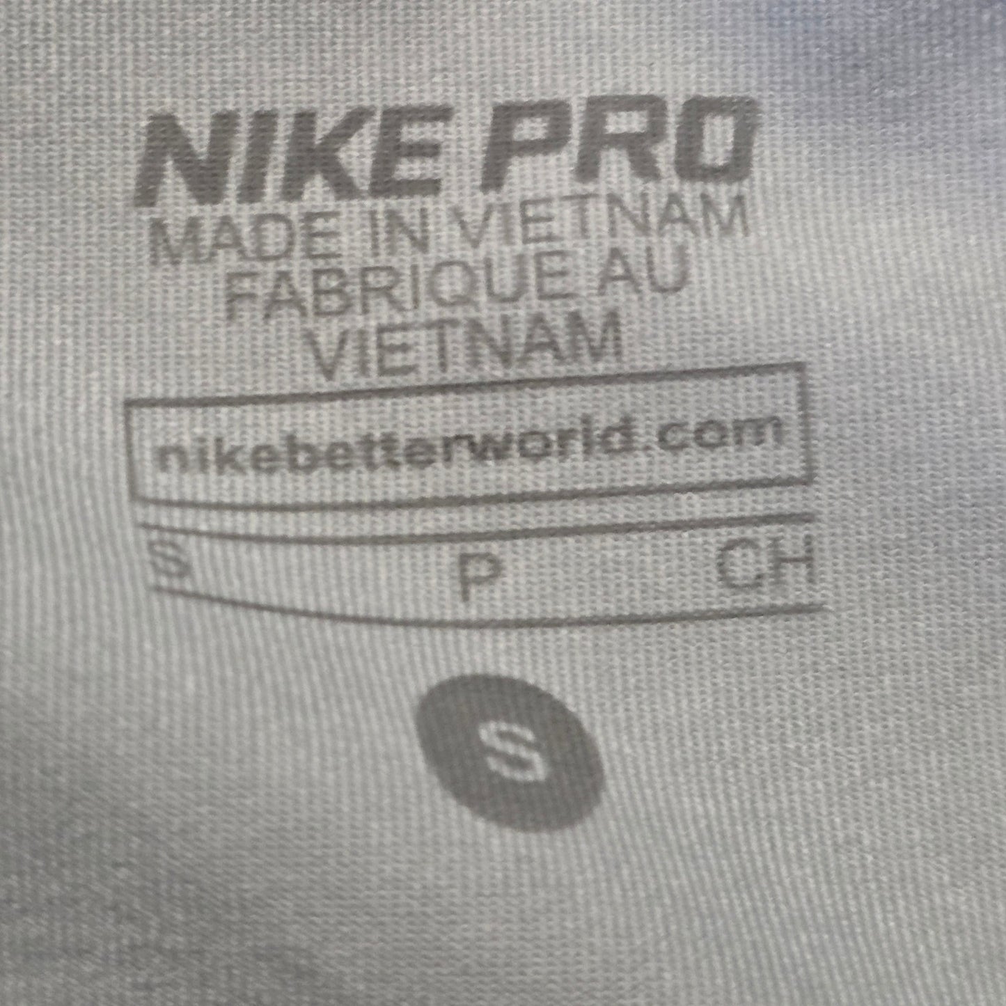 Nike Pro Crop Pants Women’s S Black Gray Yoga Running Athletic