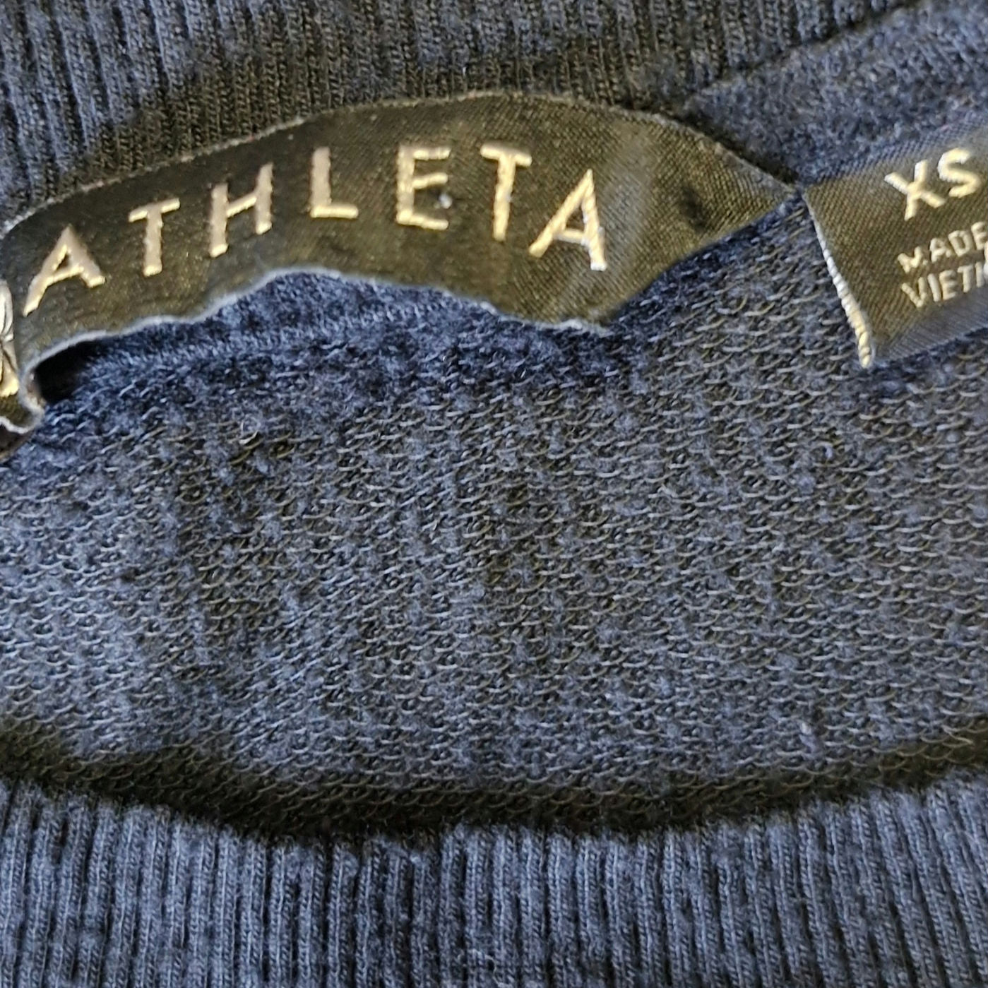 Athleta Women’s Serenity Criss‑Cross Sweatshirt Top Black XS Lightweight