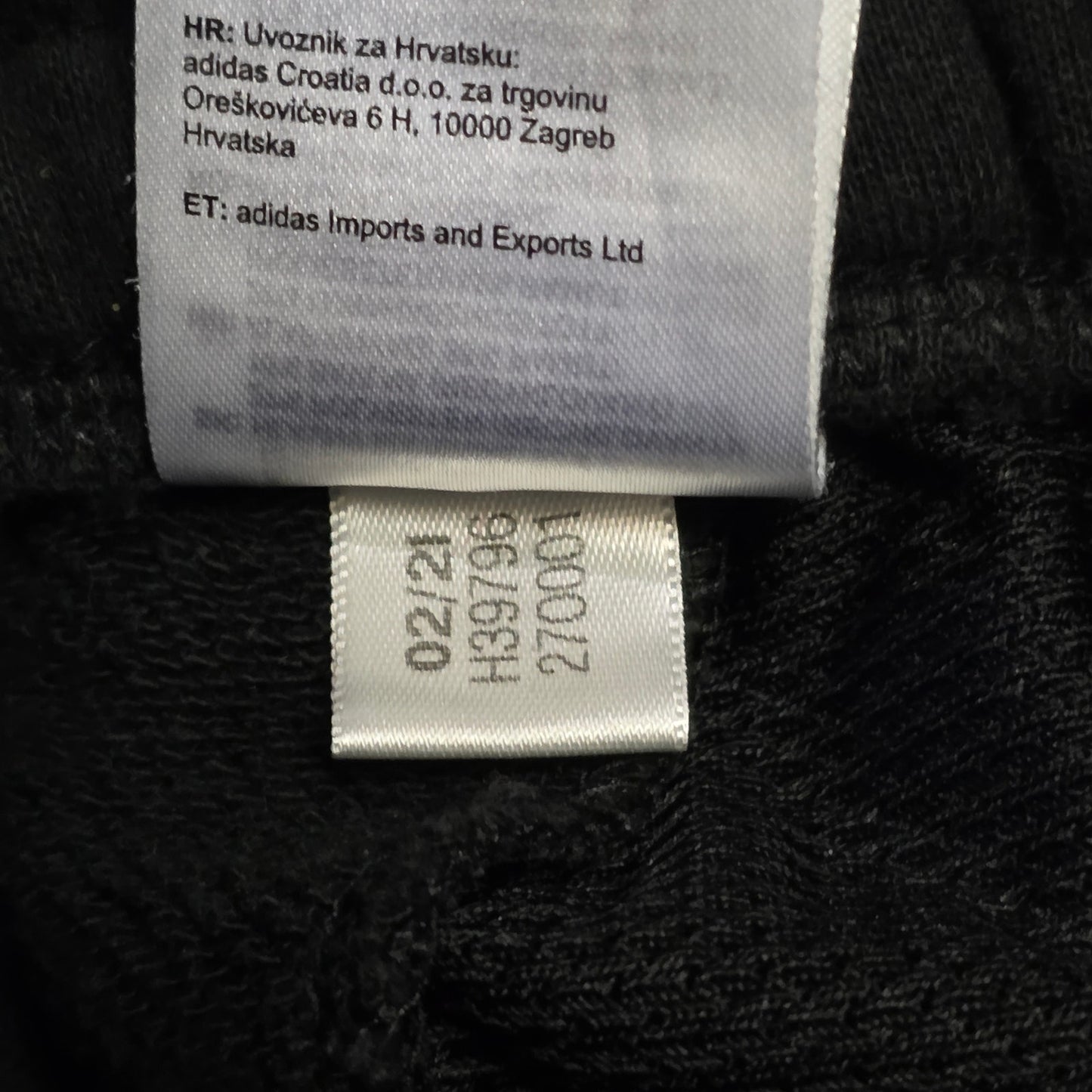 Adidas Sportswear Future Icons Logo Graphic Pants Men’s Medium Black Cotton Blend - no drawstrings