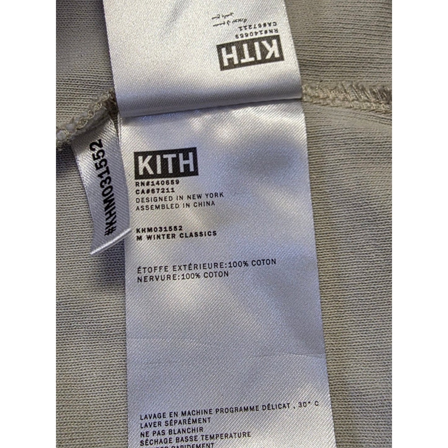 KITH Long Sleeve Pocket Logo T-Shirt Men’s M Cream